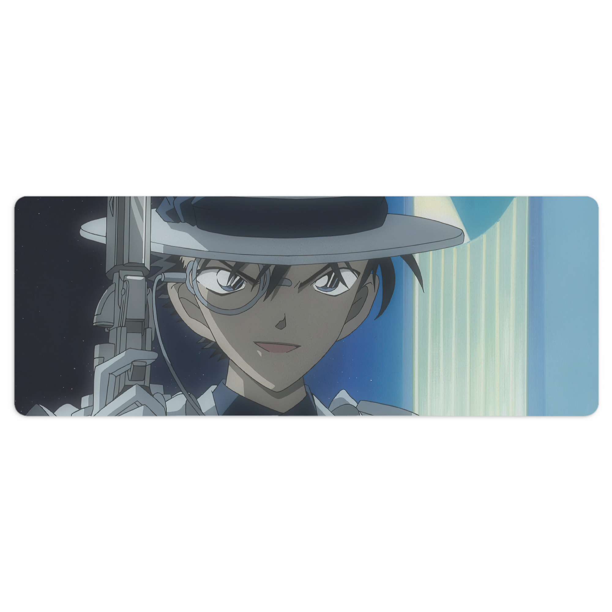 （画像用） 名探偵コナン Detective Conan ステッチ加工 大判デスクマット／滑り止めマウスパッド
