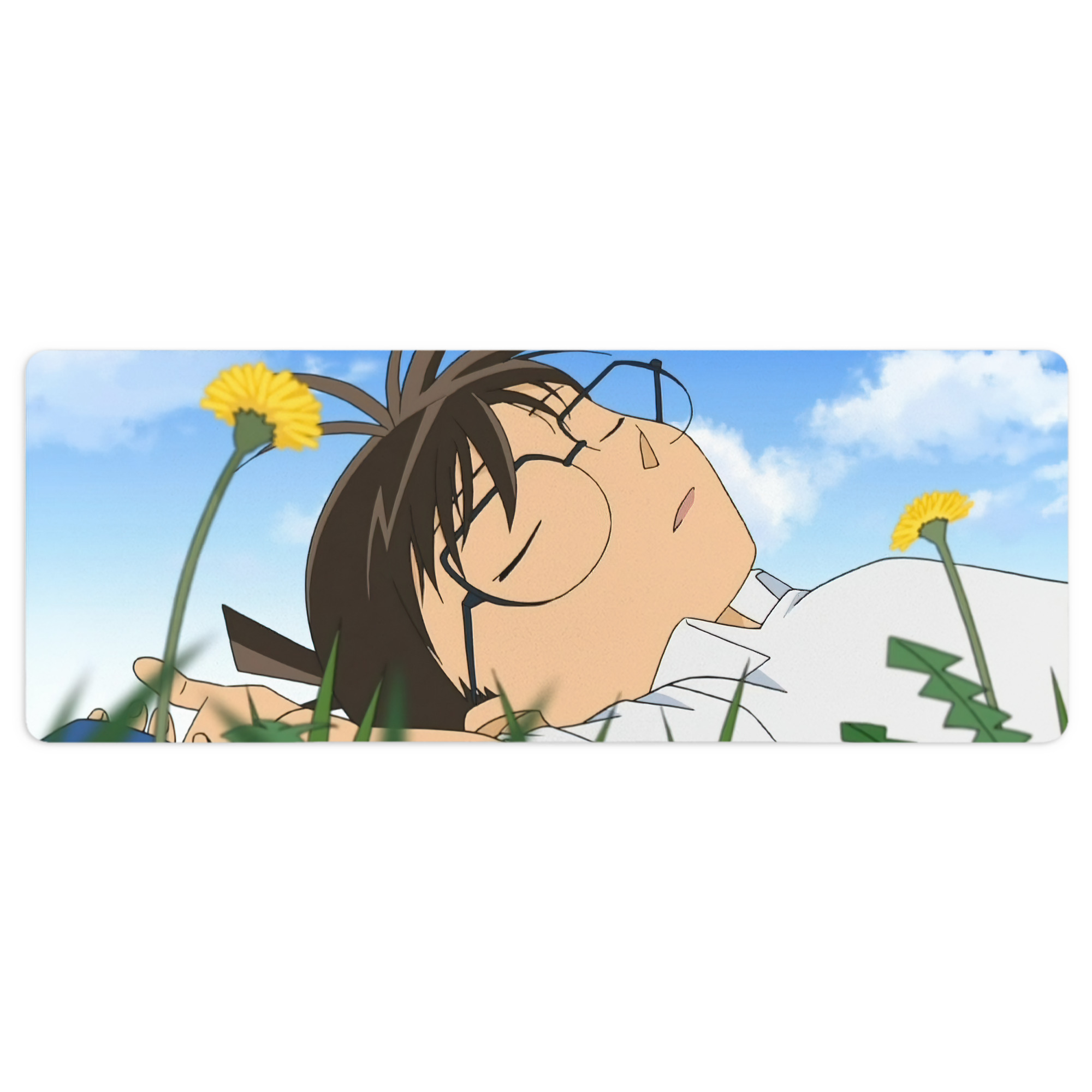 （画像用） 名探偵コナン Detective Conan ステッチ加工 大判デスクマット／滑り止めマウスパッド
