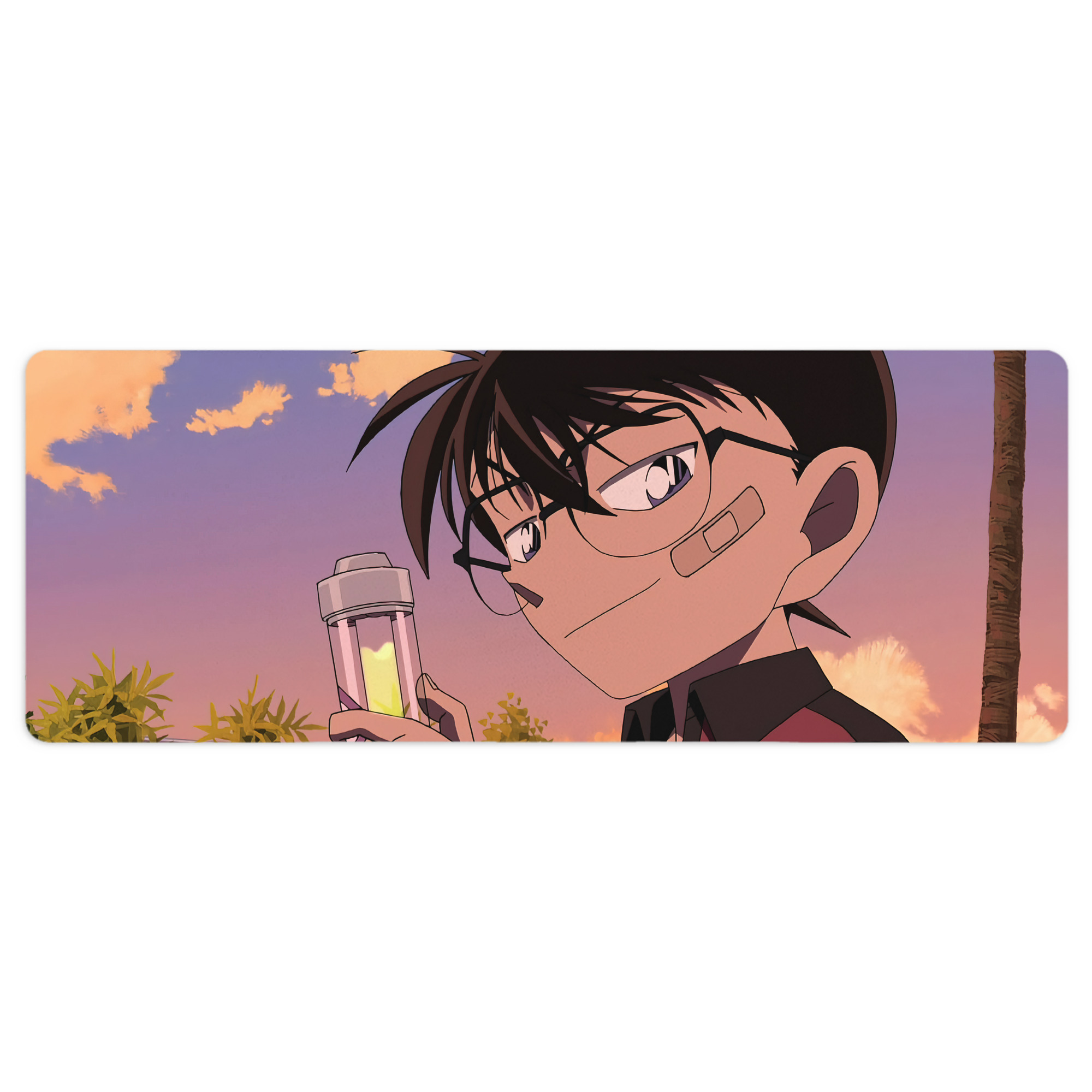 （画像用） 名探偵コナン Detective Conan ステッチ加工 大判デスクマット／滑り止めマウスパッド