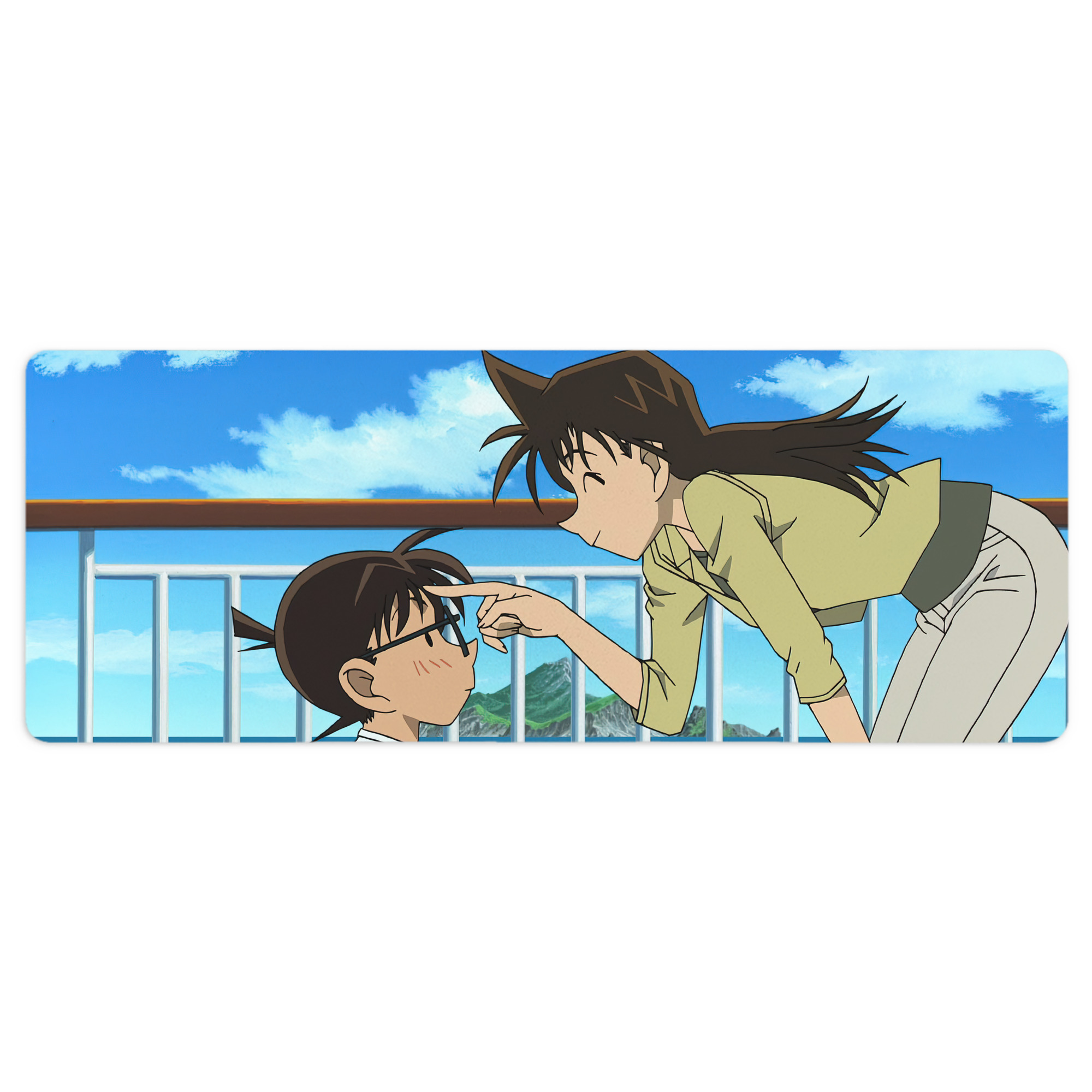（画像用） 名探偵コナン Detective Conan ステッチ加工 大判デスクマット／滑り止めマウスパッド
