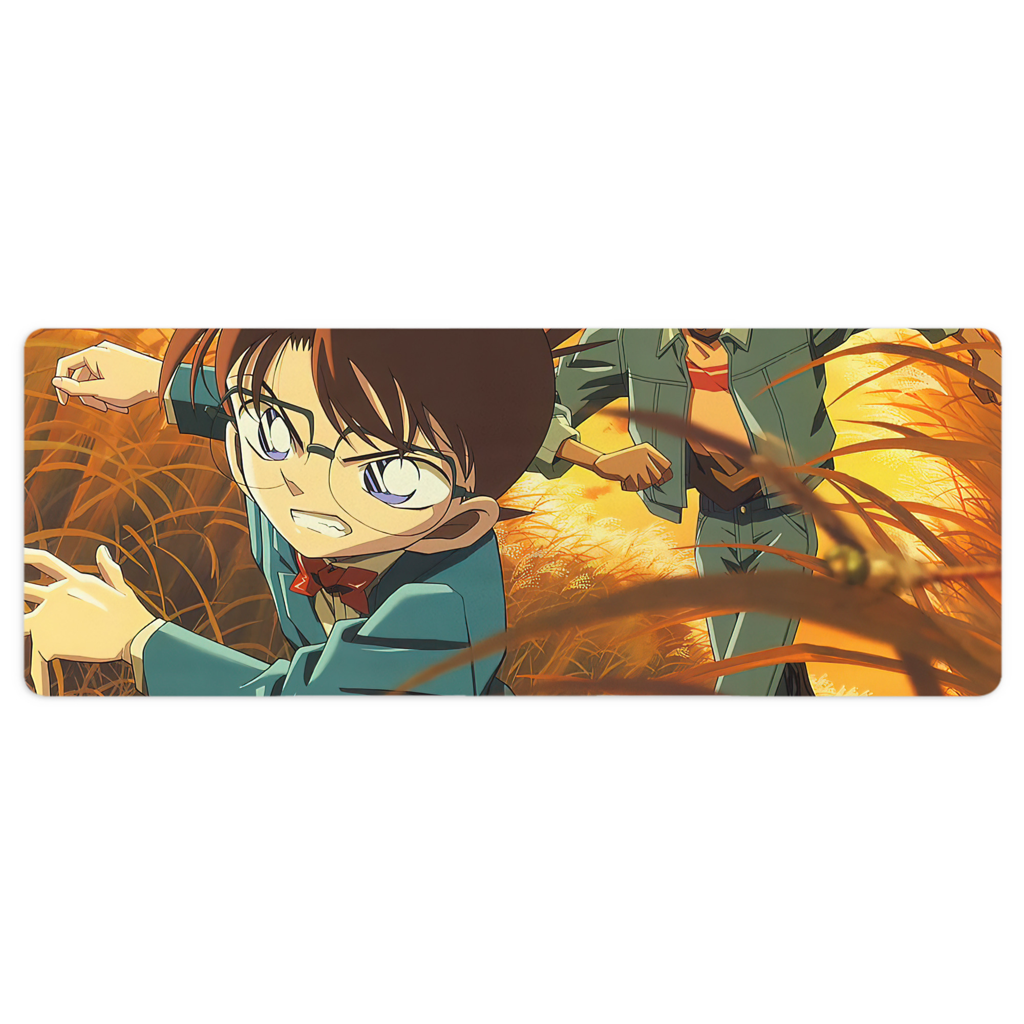 （画像用） 名探偵コナン Detective Conan ステッチ加工 大判デスクマット／滑り止めマウスパッド