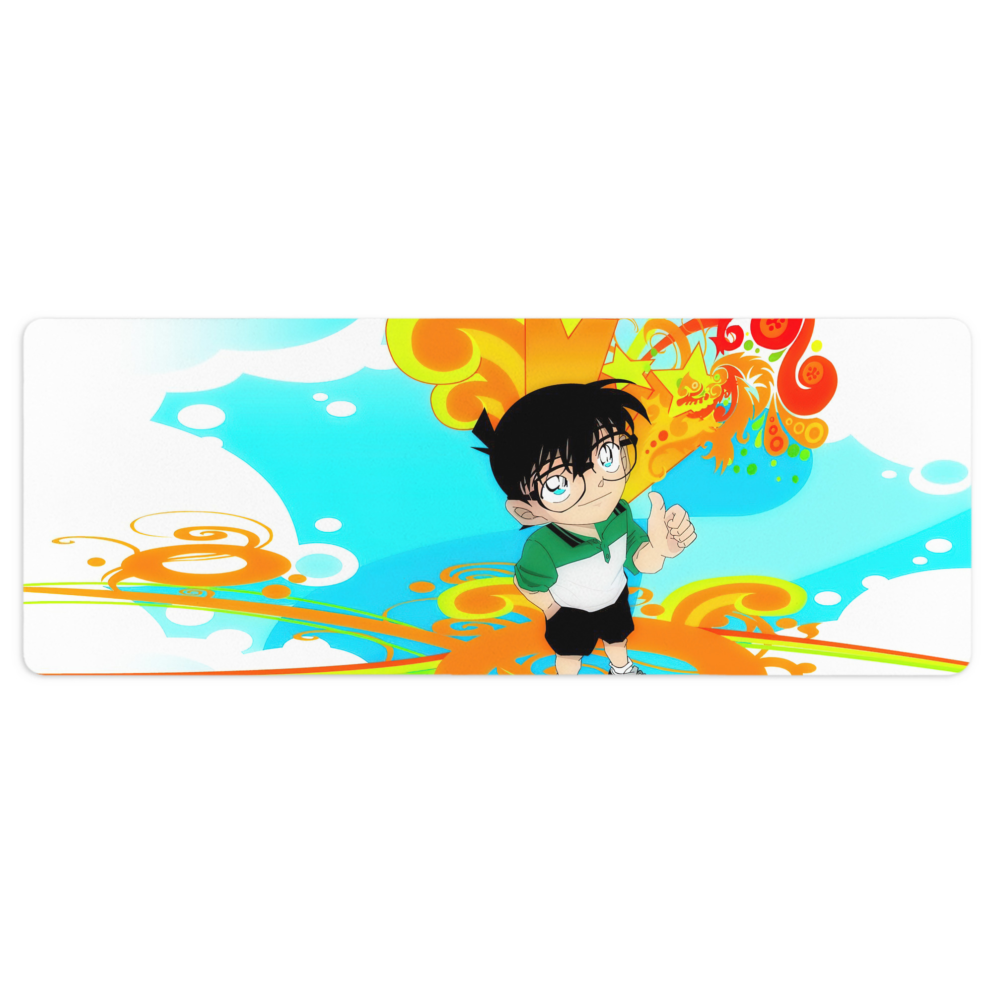 （画像用） 名探偵コナン Detective Conan ステッチ加工 大判デスクマット／滑り止めマウスパッド