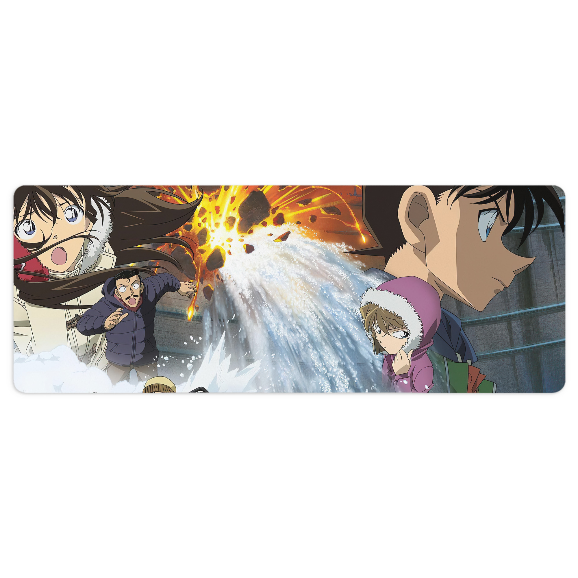 （画像用） 名探偵コナン Detective Conan ステッチ加工 大判デスクマット／滑り止めマウスパッド