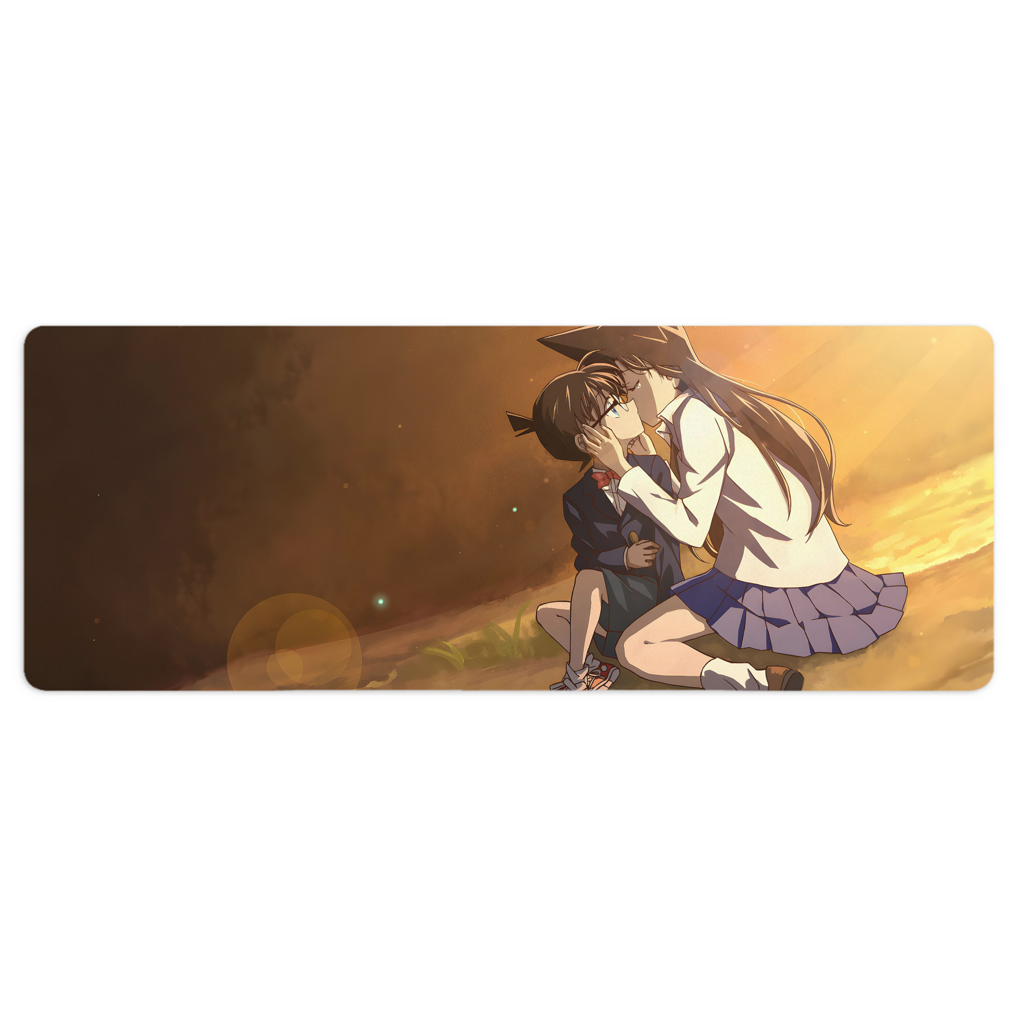 （画像用） 名探偵コナン Detective Conan ステッチ加工 大判デスクマット／滑り止めマウスパッド