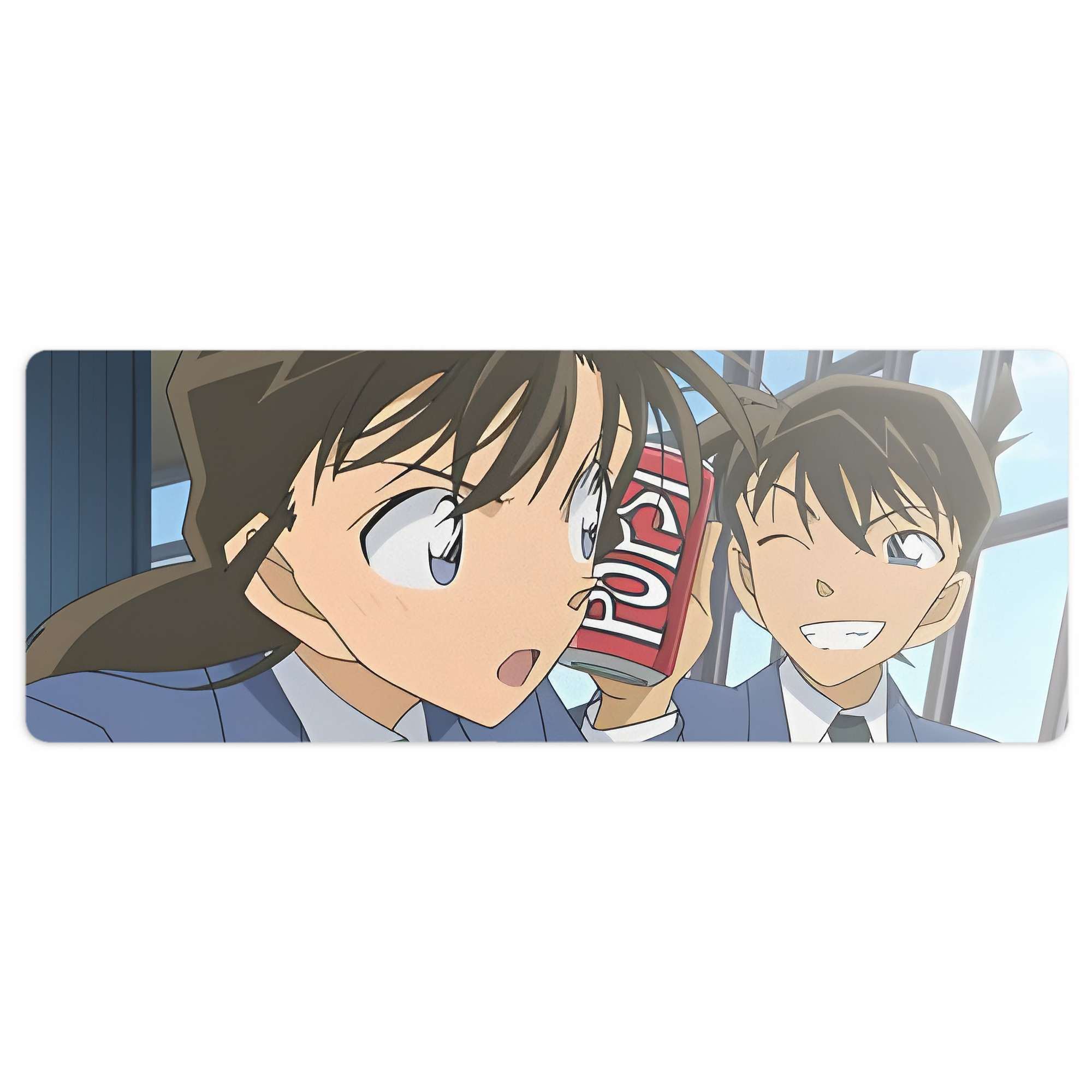 （画像用） 名探偵コナン Detective Conan ステッチ加工 大判デスクマット／滑り止めマウスパッド