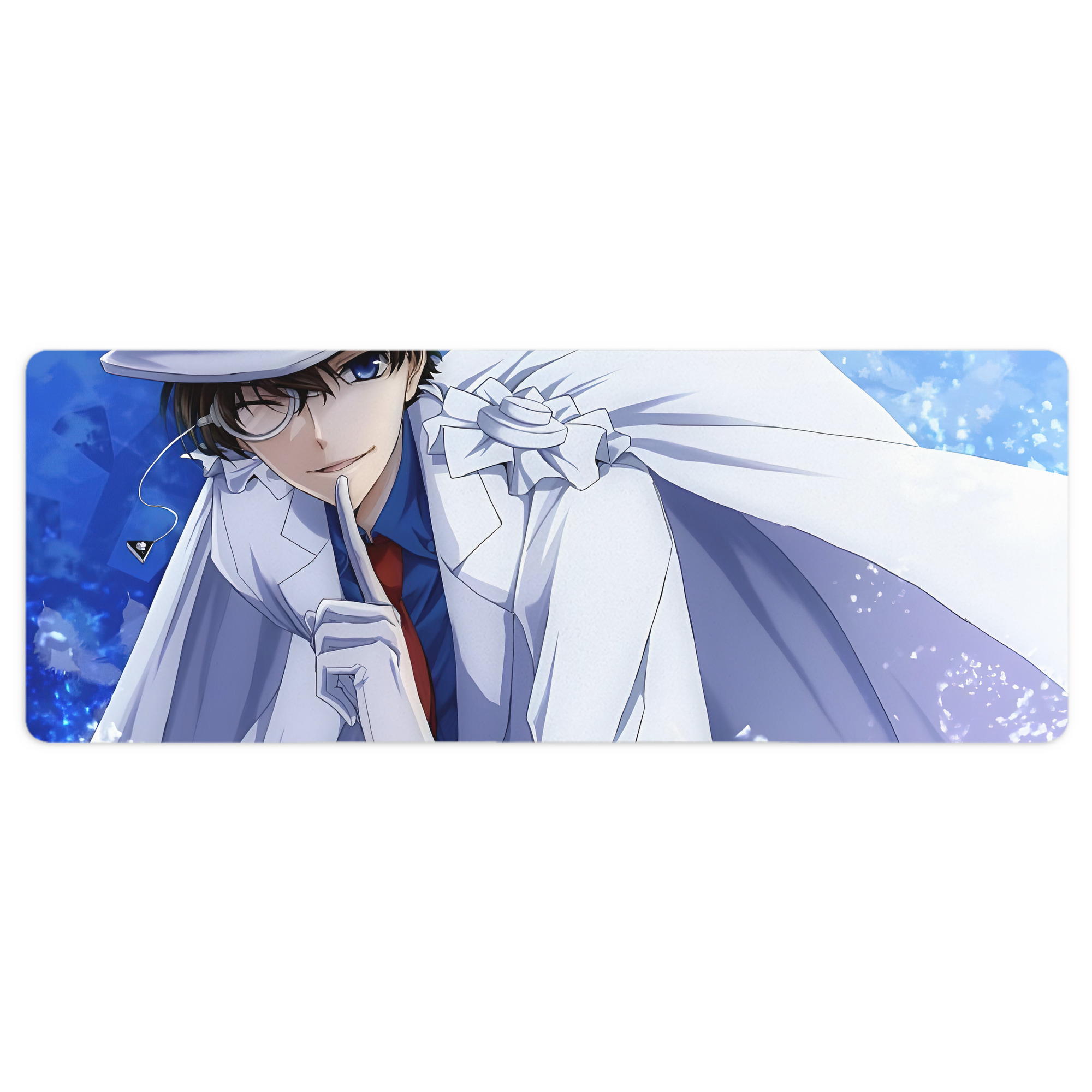 （画像用） 名探偵コナン Detective Conan ステッチ加工 大判デスクマット／滑り止めマウスパッド