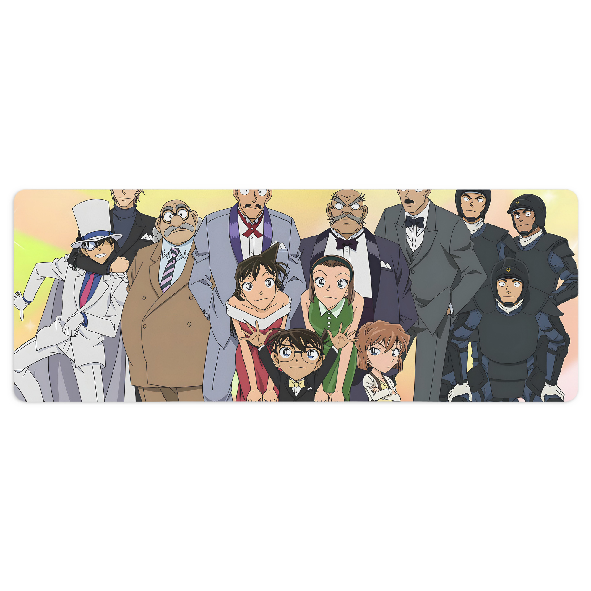 （画像用） 名探偵コナン Detective Conan ステッチ加工 大判デスクマット／滑り止めマウスパッド