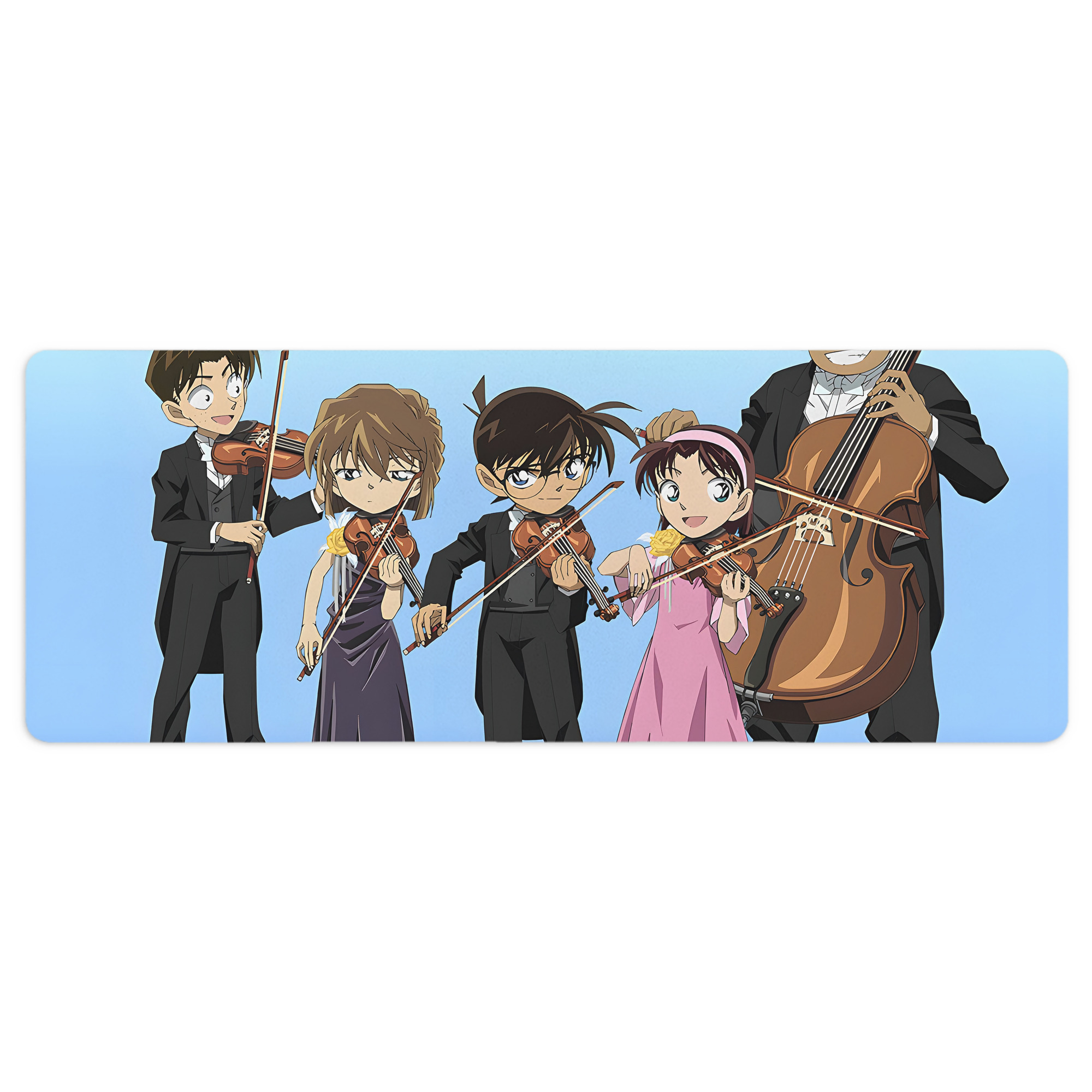 （画像用） 名探偵コナン Detective Conan ステッチ加工 大判デスクマット／滑り止めマウスパッド
