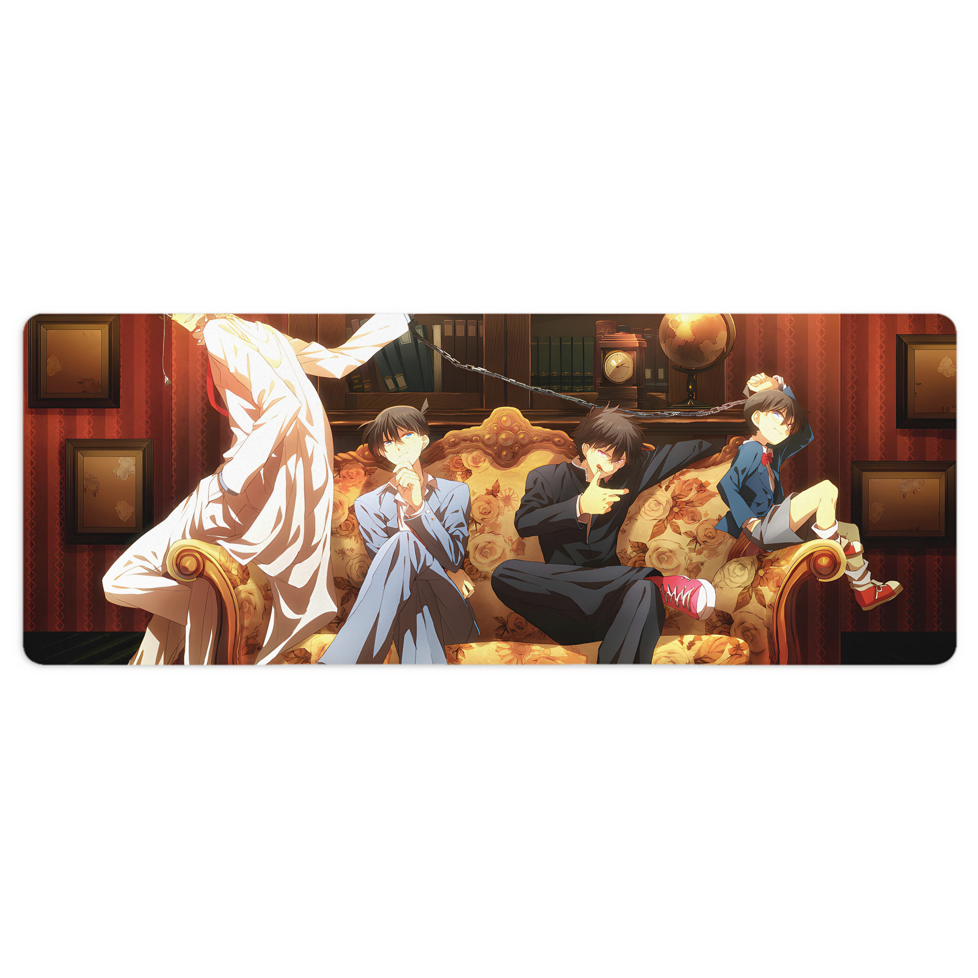 （画像用） 名探偵コナン Detective Conan ステッチ加工 大判デスクマット／滑り止めマウスパッド