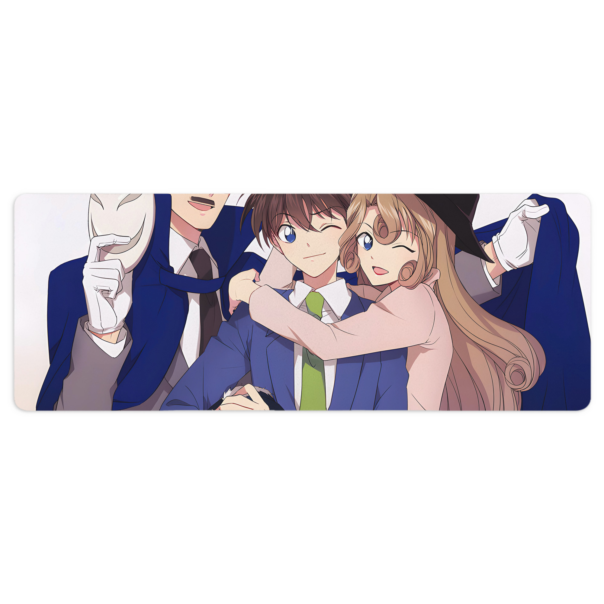 （画像用） 名探偵コナン Detective Conan ステッチ加工 大判デスクマット／滑り止めマウスパッド