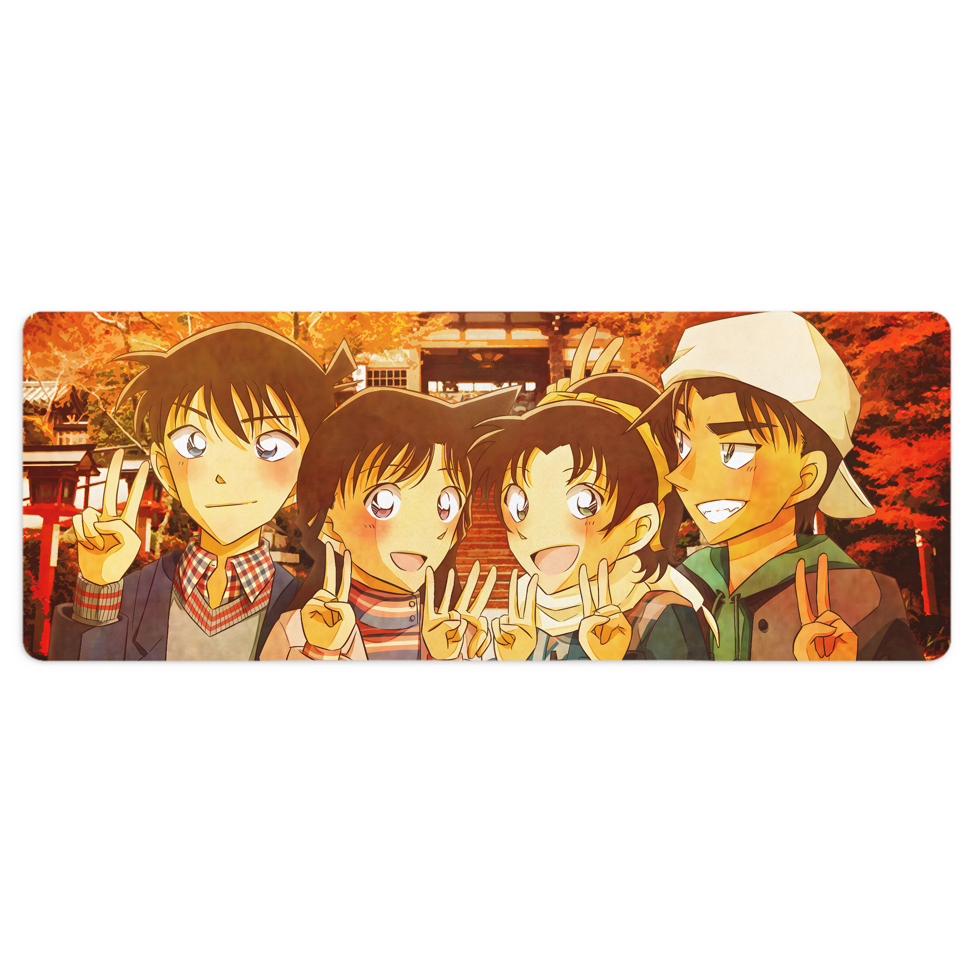（画像用） 名探偵コナン Detective Conan ステッチ加工 大判デスクマット／滑り止めマウスパッド