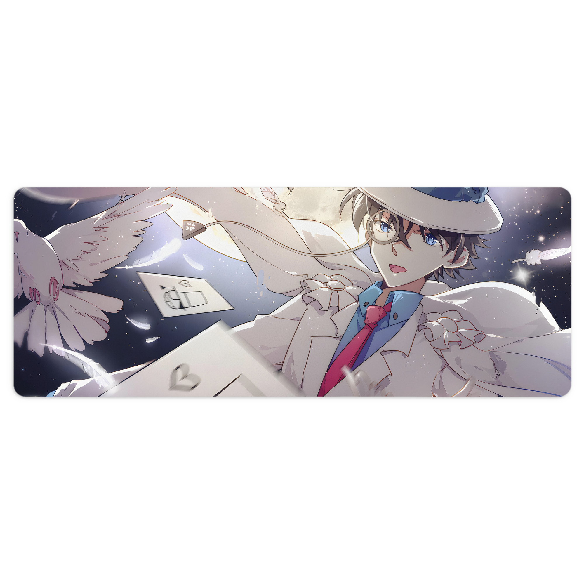 （画像用） 名探偵コナン Detective Conan ステッチ加工 大判デスクマット／滑り止めマウスパッド