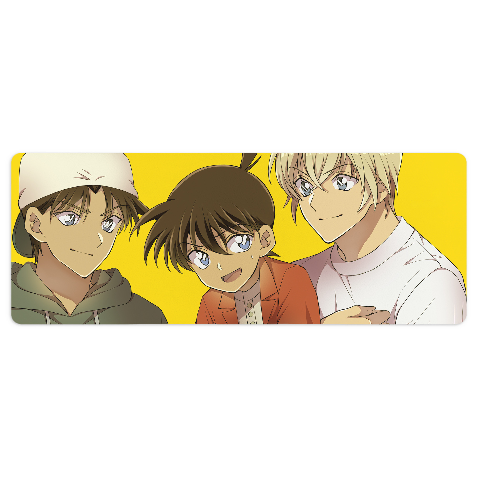 （画像用） 名探偵コナン Detective Conan ステッチ加工 大判デスクマット／滑り止めマウスパッド