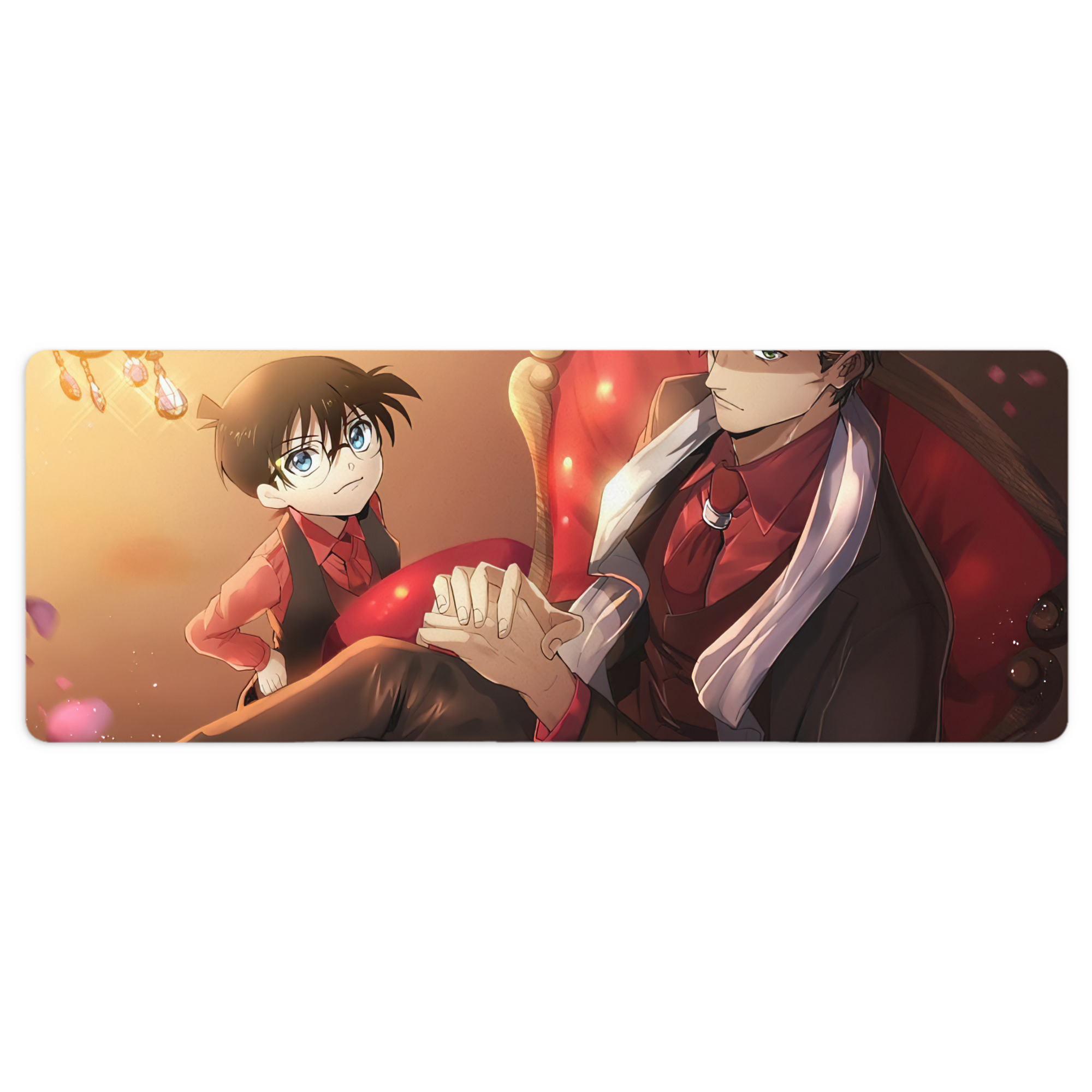 （画像用） 名探偵コナン Detective Conan ステッチ加工 大判デスクマット／滑り止めマウスパッド