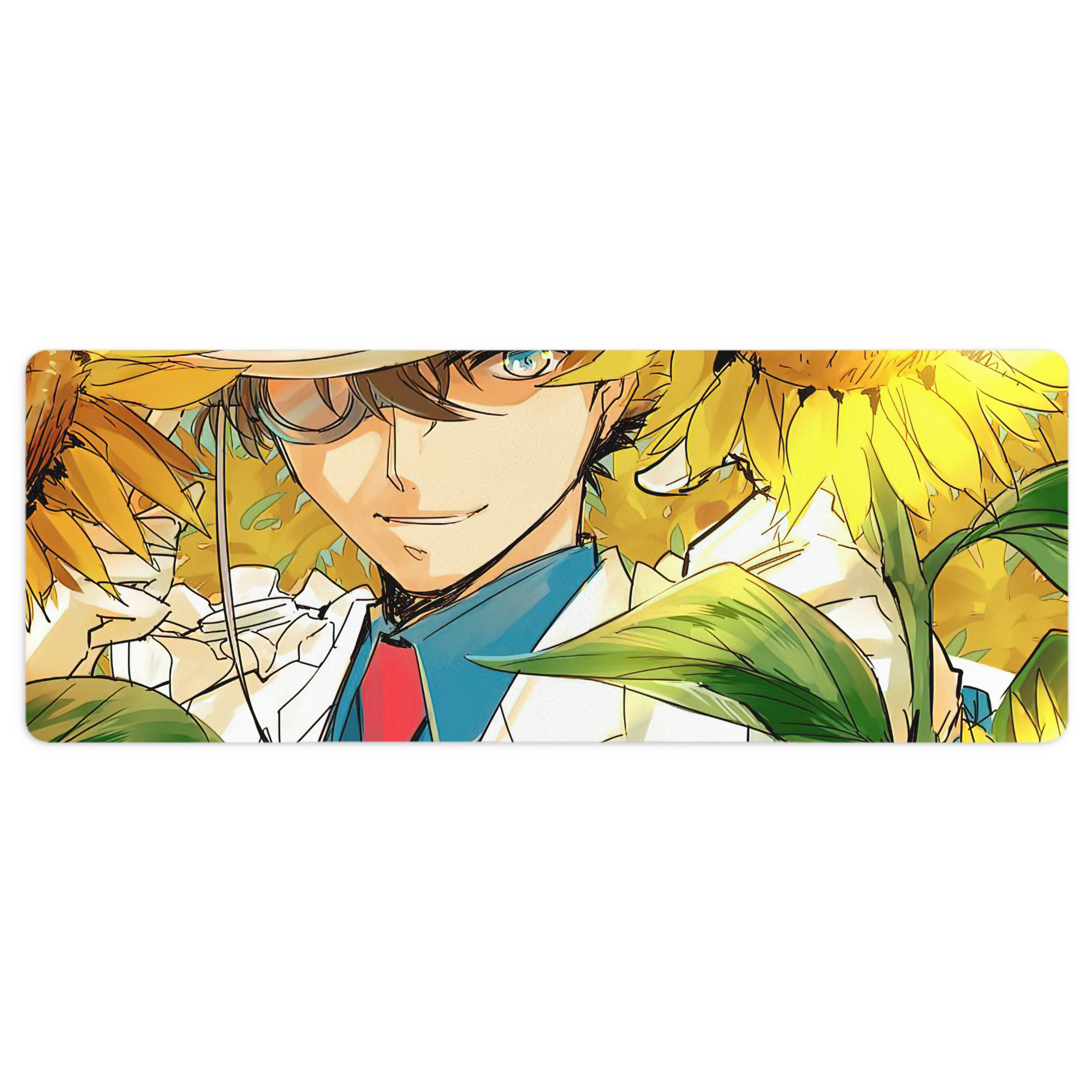 （画像用） 名探偵コナン Detective Conan ステッチ加工 大判デスクマット／滑り止めマウスパッド
