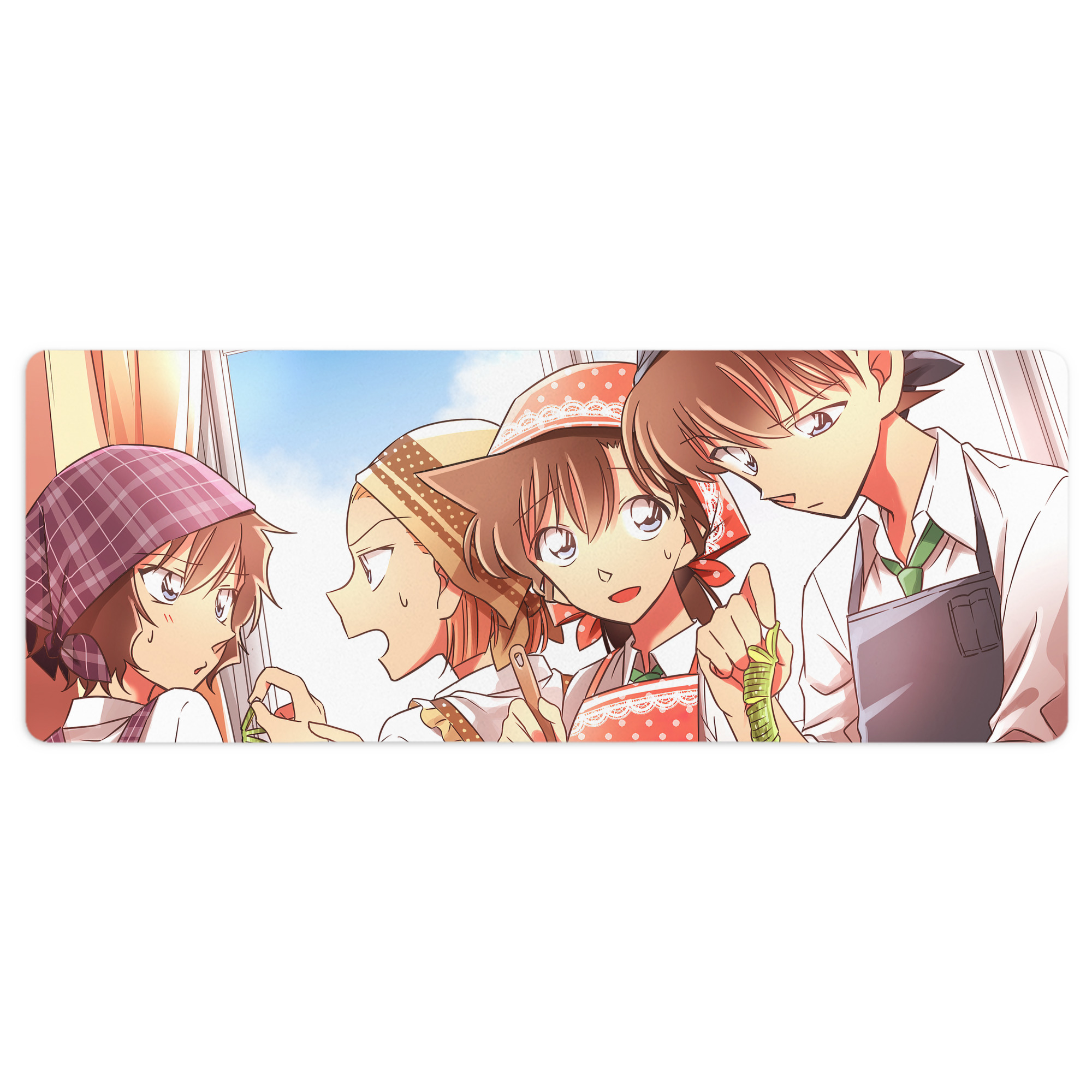 （画像用） 名探偵コナン Detective Conan ステッチ加工 大判デスクマット／滑り止めマウスパッド