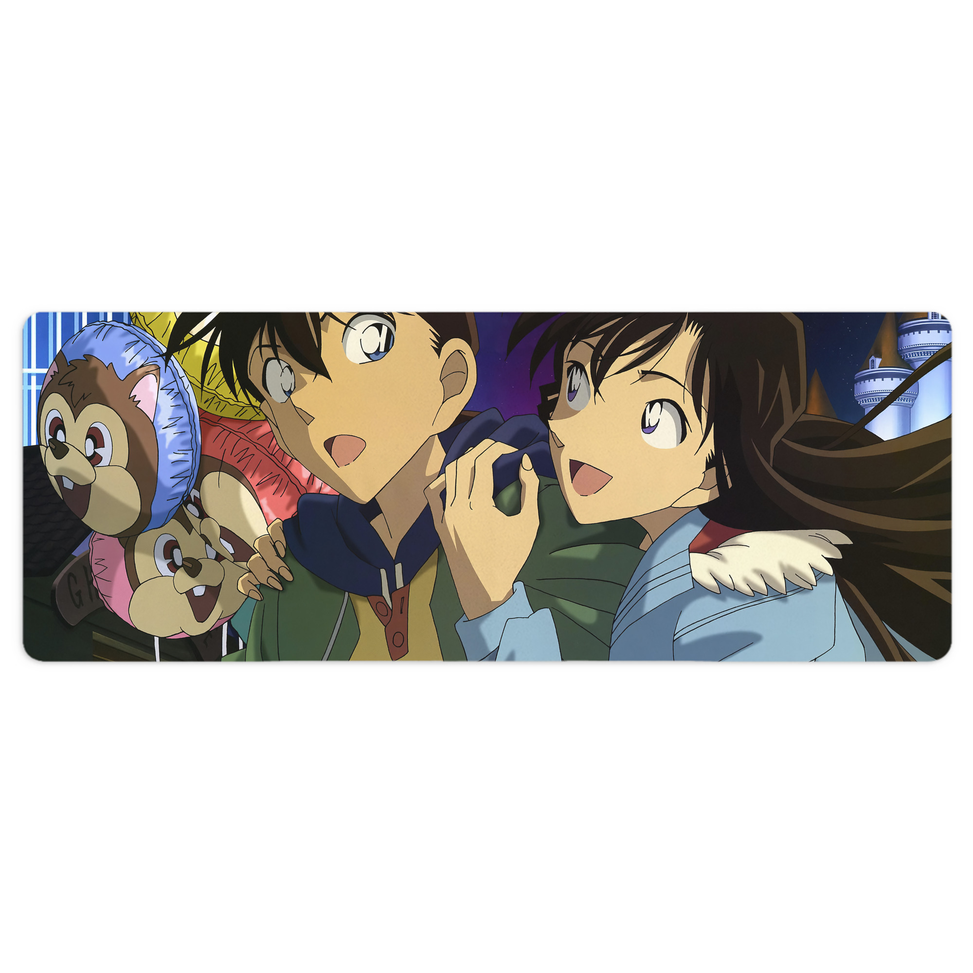（画像用） 名探偵コナン Detective Conan ステッチ加工 大判デスクマット／滑り止めマウスパッド