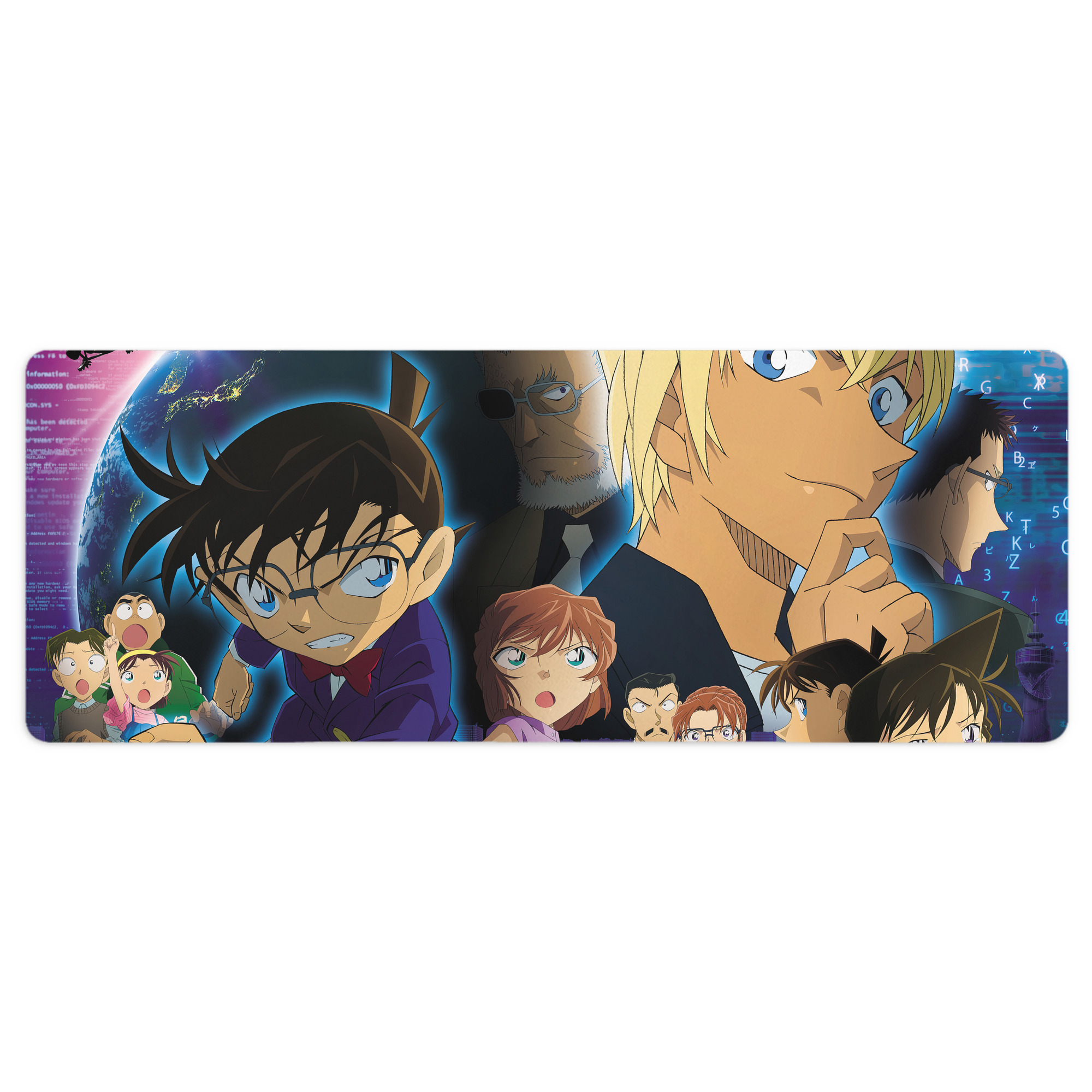 （画像用） 名探偵コナン Detective Conan ステッチ加工 大判デスクマット／滑り止めマウスパッド