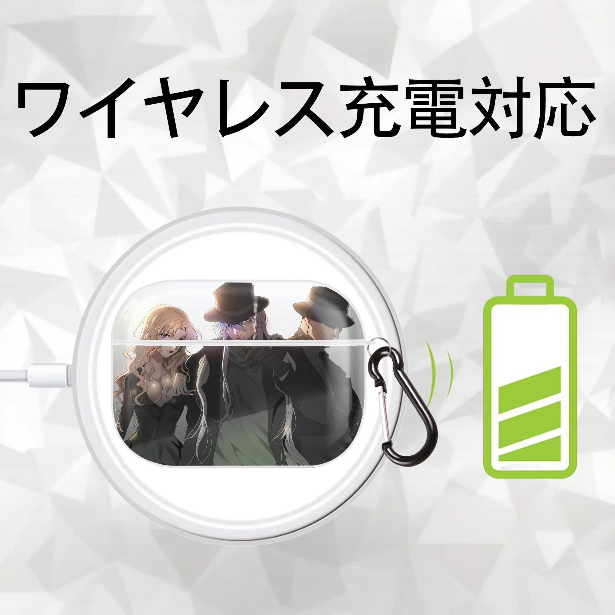 名探偵コナン Detective Conan 【AirPods Pro用】ハードシェル保護ケース 耐衝撃・防指紋・カラビナ付き商品仕様