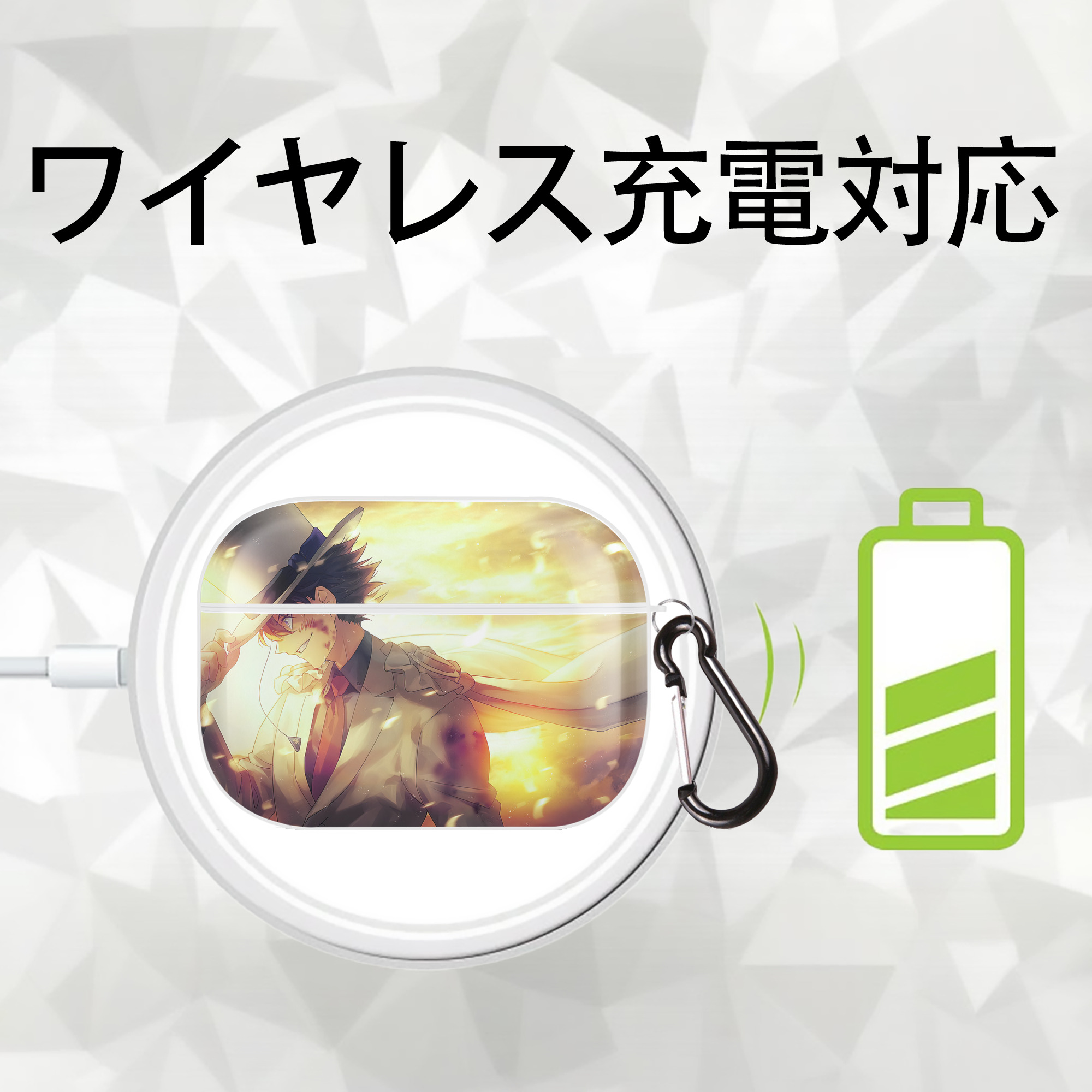 名探偵コナン Detective Conan 【AirPods Pro用】ハードシェル保護ケース 耐衝撃・防指紋・カラビナ付き商品仕様