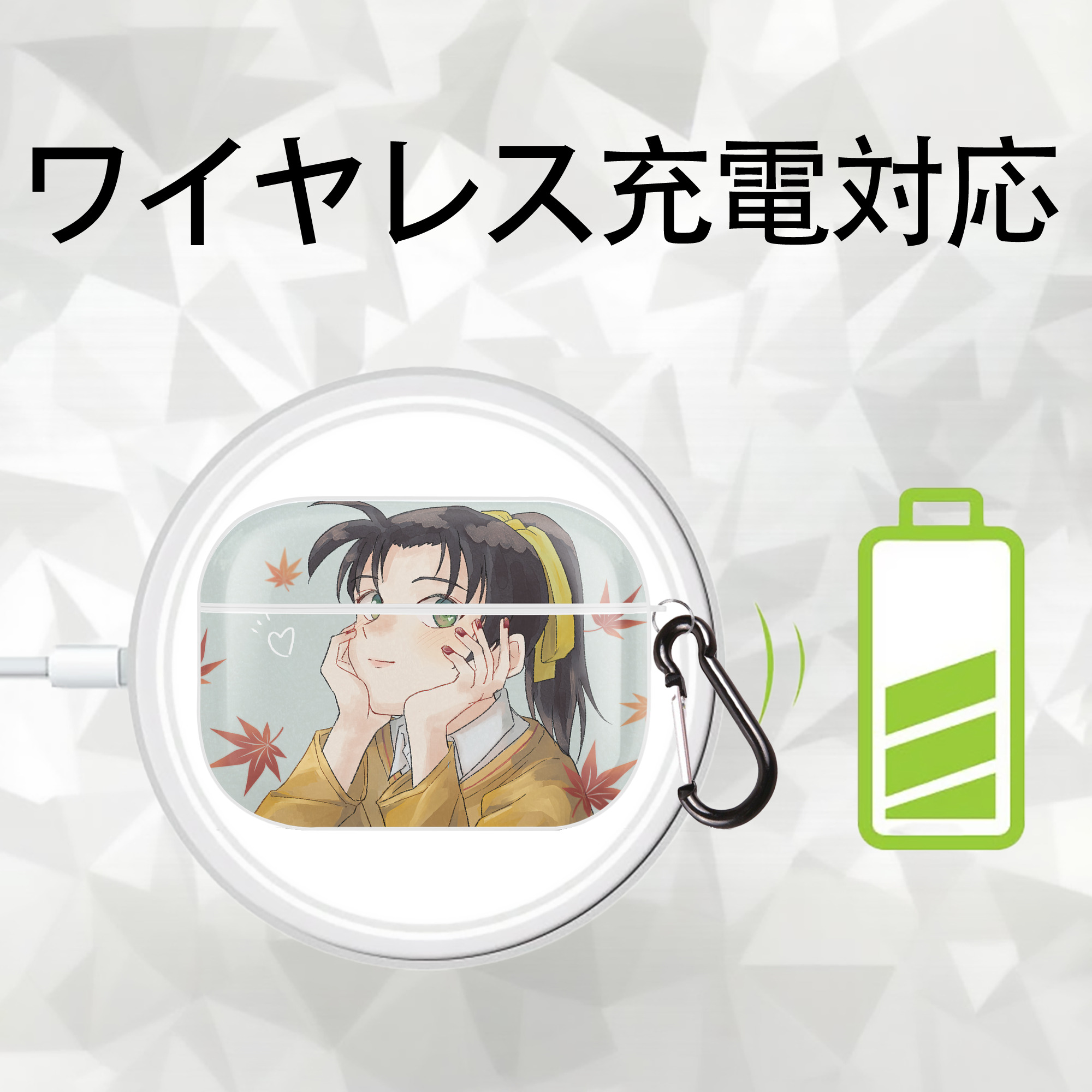 名探偵コナン Detective Conan 【AirPods Pro用】ハードシェル保護ケース 耐衝撃・防指紋・カラビナ付き商品仕様