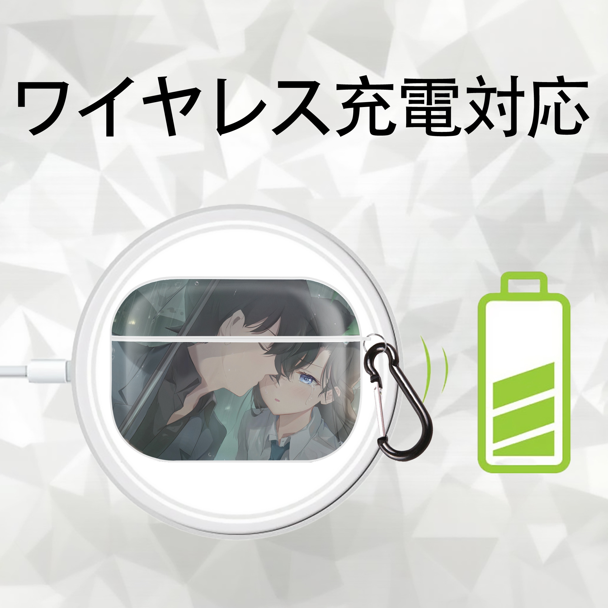 名探偵コナン Detective Conan 【AirPods Pro用】ハードシェル保護ケース 耐衝撃・防指紋・カラビナ付き商品仕様
