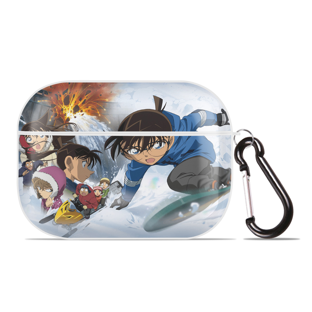 （画像用） 名探偵コナン Detective Conan 【AirPods Pro用】ハードシェル保護ケース 耐衝撃・防指紋・カラビナ付き商品仕様