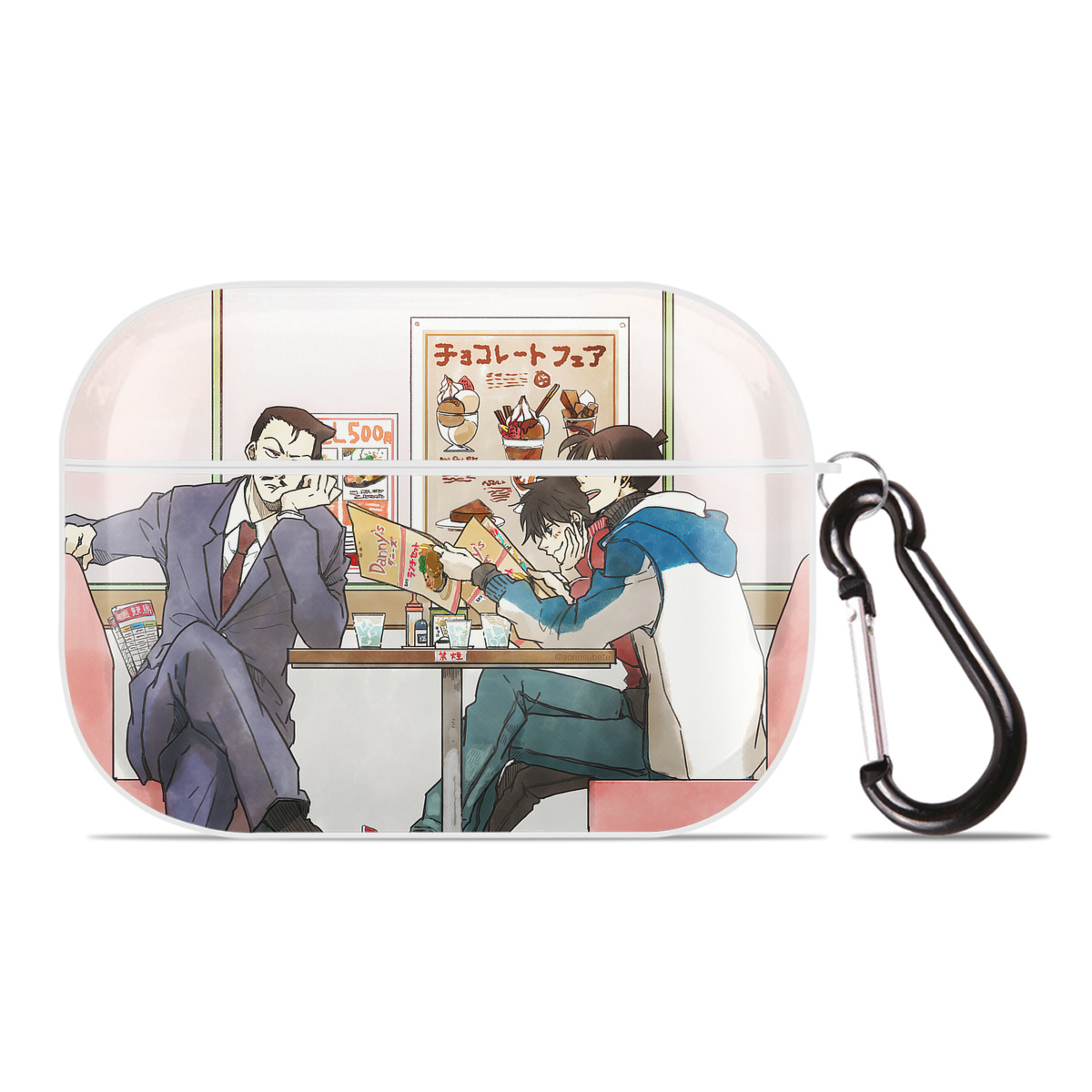 （画像用） 名探偵コナン Detective Conan 【AirPods Pro用】ハードシェル保護ケース 耐衝撃・防指紋・カラビナ付き商品仕様
