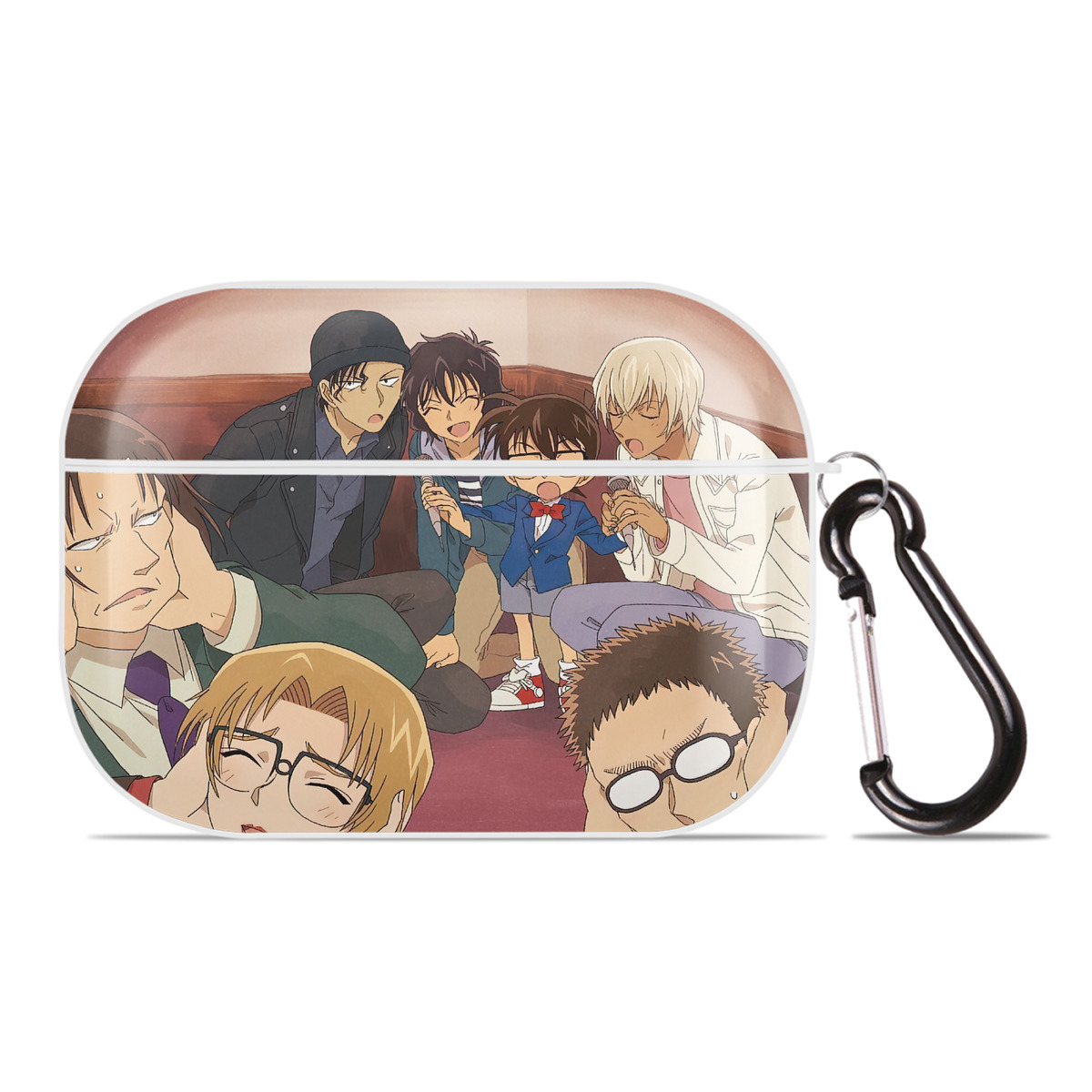 （画像用） 名探偵コナン Detective Conan 【AirPods Pro用】ハードシェル保護ケース 耐衝撃・防指紋・カラビナ付き商品仕様