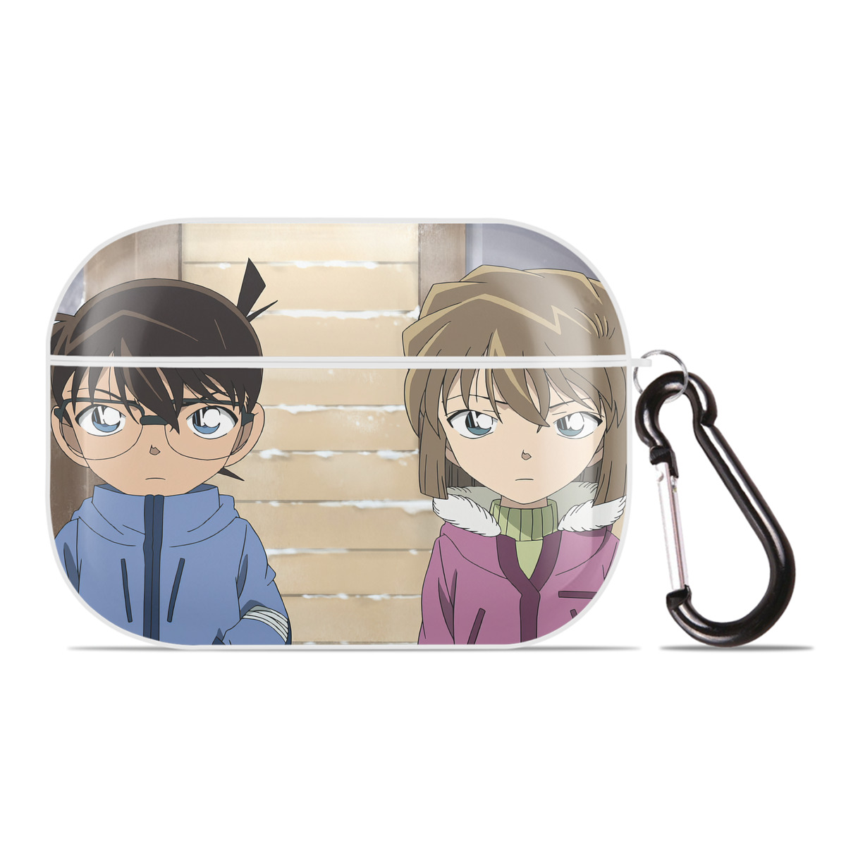 （画像用） 名探偵コナン Detective Conan 【AirPods Pro用】ハードシェル保護ケース 耐衝撃・防指紋・カラビナ付き商品仕様