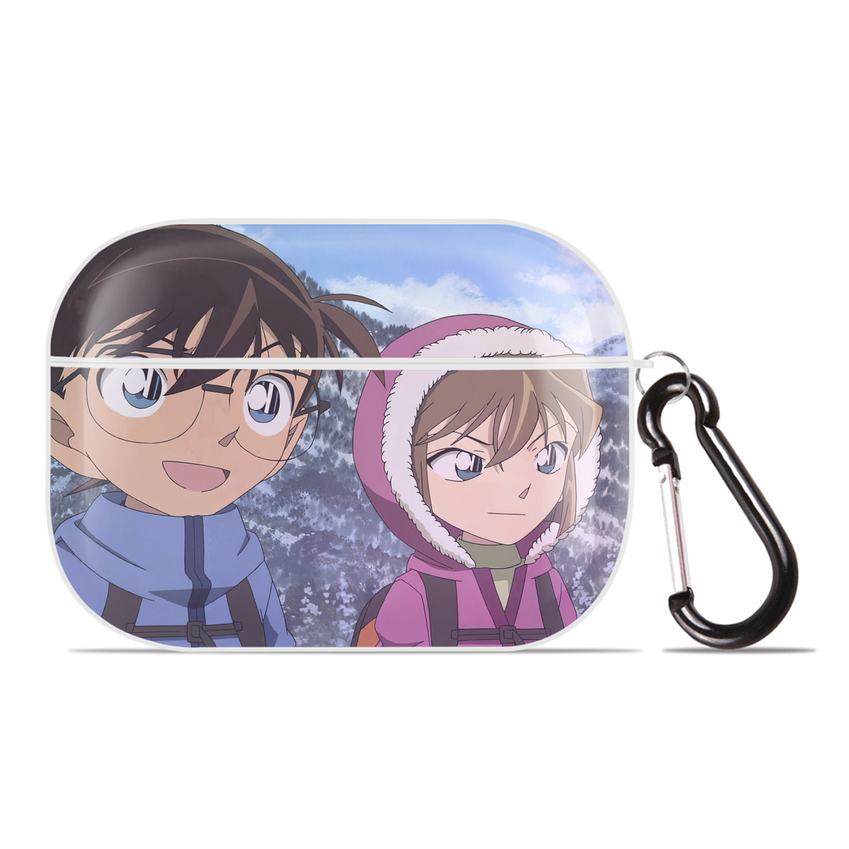 （画像用） 名探偵コナン Detective Conan 【AirPods Pro用】ハードシェル保護ケース 耐衝撃・防指紋・カラビナ付き商品仕様