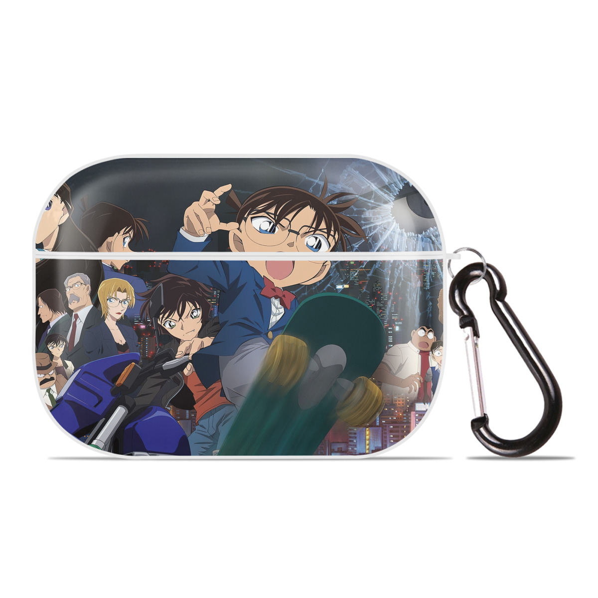 （画像用） 名探偵コナン Detective Conan 【AirPods Pro用】ハードシェル保護ケース 耐衝撃・防指紋・カラビナ付き商品仕様