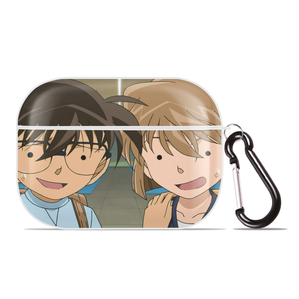 （画像用） 名探偵コナン Detective Conan 【AirPods Pro用】ハードシェル保護ケース 耐衝撃・防指紋・カラビナ付き商品仕様