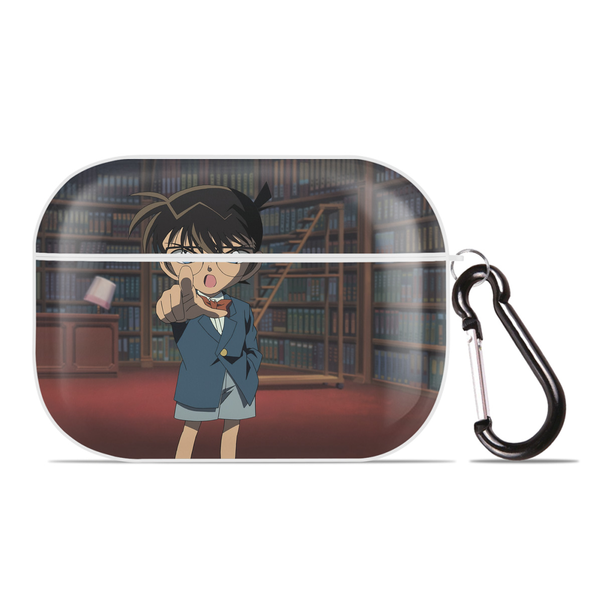 （画像用） 名探偵コナン Detective Conan 【AirPods Pro用】ハードシェル保護ケース 耐衝撃・防指紋・カラビナ付き商品仕様