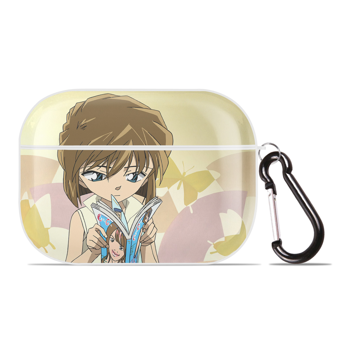 （画像用） 名探偵コナン Detective Conan 【AirPods Pro用】ハードシェル保護ケース 耐衝撃・防指紋・カラビナ付き商品仕様