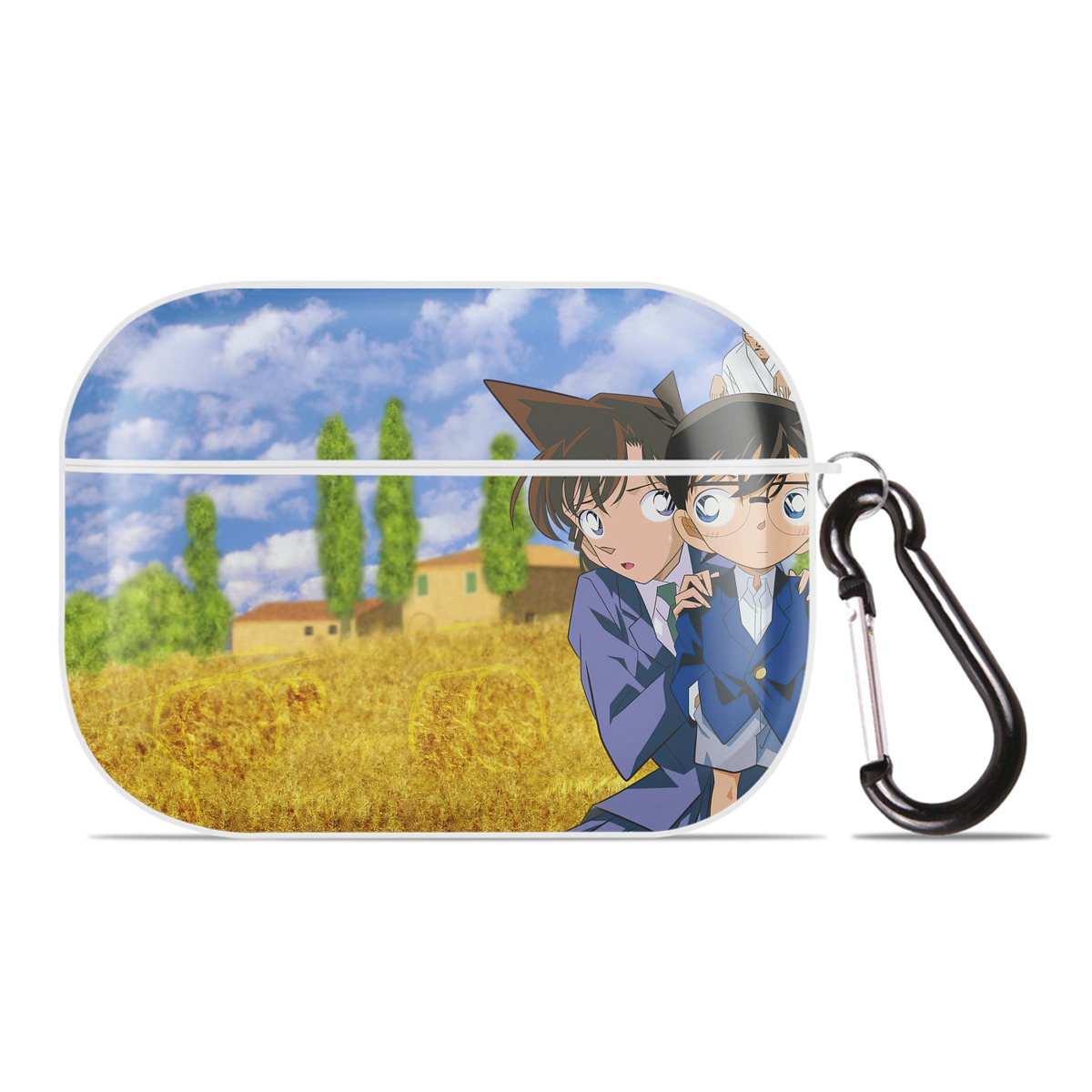 （画像用） 名探偵コナン Detective Conan 【AirPods Pro用】ハードシェル保護ケース 耐衝撃・防指紋・カラビナ付き商品仕様