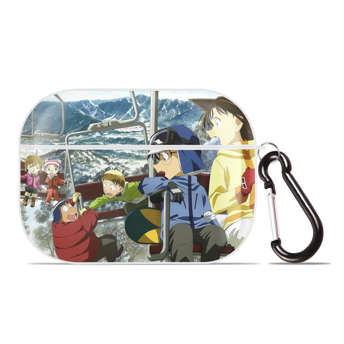 （画像用） 名探偵コナン Detective Conan 【AirPods Pro用】ハードシェル保護ケース 耐衝撃・防指紋・カラビナ付き商品仕様