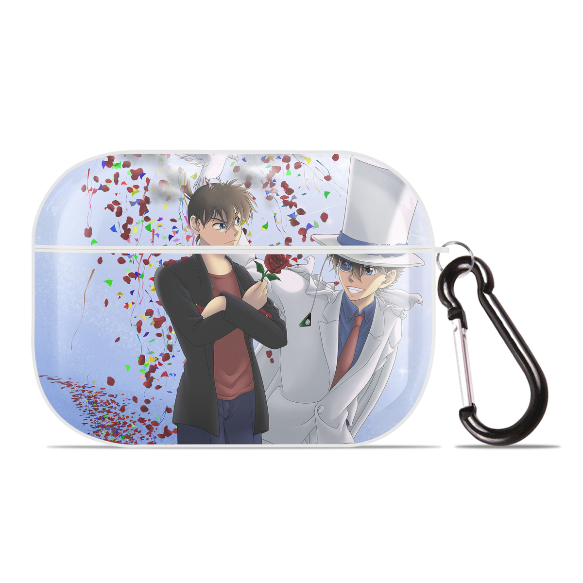 （画像用） 名探偵コナン Detective Conan 【AirPods Pro用】ハードシェル保護ケース 耐衝撃・防指紋・カラビナ付き商品仕様