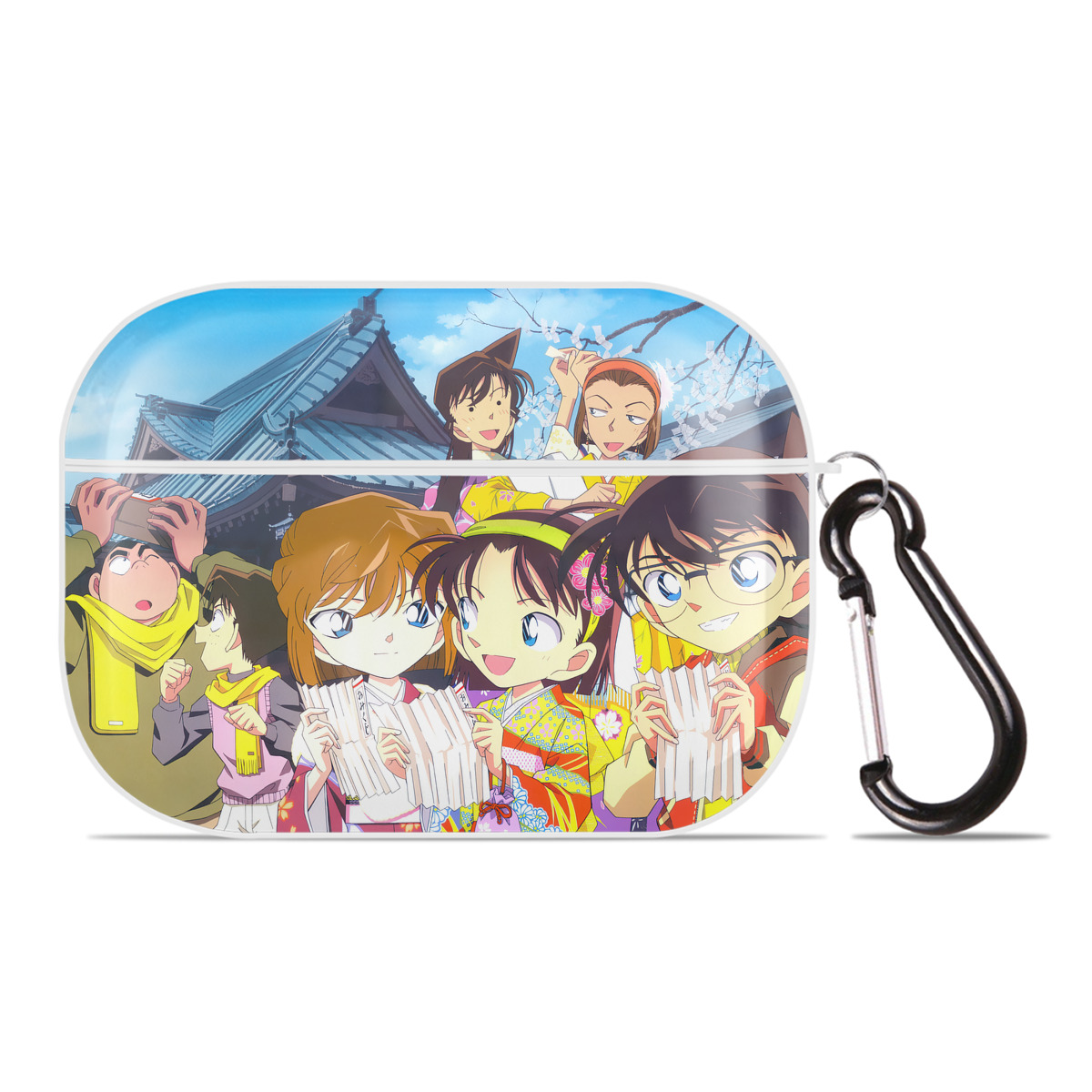 （画像用） 名探偵コナン Detective Conan 【AirPods Pro用】ハードシェル保護ケース 耐衝撃・防指紋・カラビナ付き商品仕様