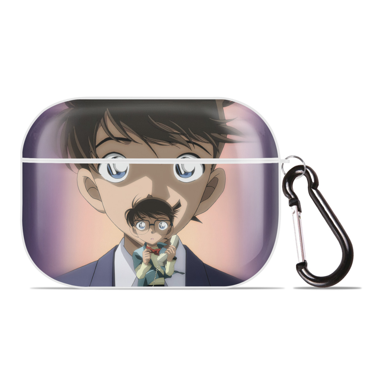 （画像用） 名探偵コナン Detective Conan 【AirPods Pro用】ハードシェル保護ケース 耐衝撃・防指紋・カラビナ付き商品仕様