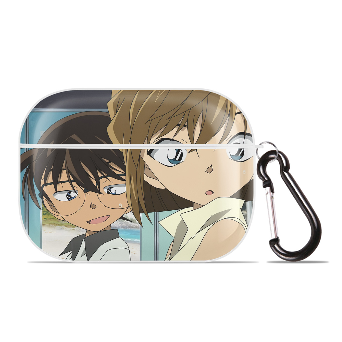 （画像用） 名探偵コナン Detective Conan 【AirPods Pro用】ハードシェル保護ケース 耐衝撃・防指紋・カラビナ付き商品仕様