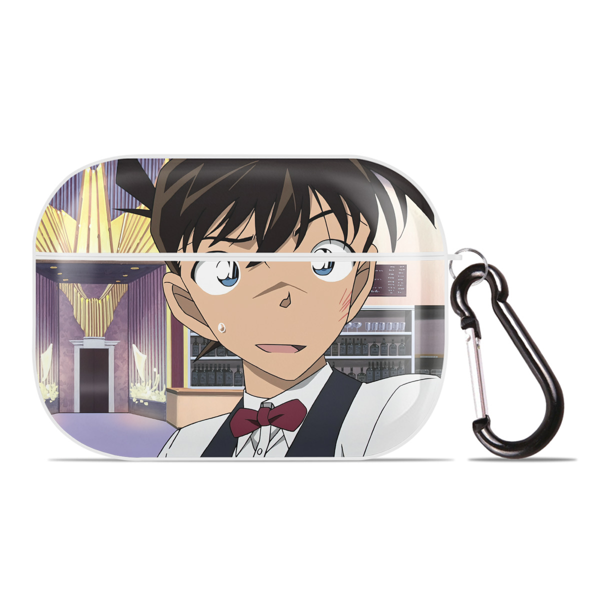 （画像用） 名探偵コナン Detective Conan 【AirPods Pro用】ハードシェル保護ケース 耐衝撃・防指紋・カラビナ付き商品仕様