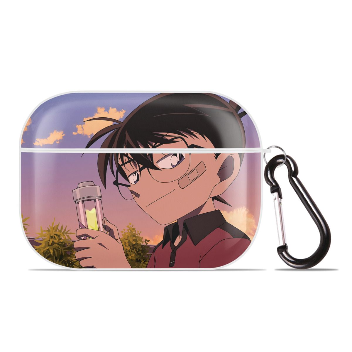 （画像用） 名探偵コナン Detective Conan 【AirPods Pro用】ハードシェル保護ケース 耐衝撃・防指紋・カラビナ付き商品仕様