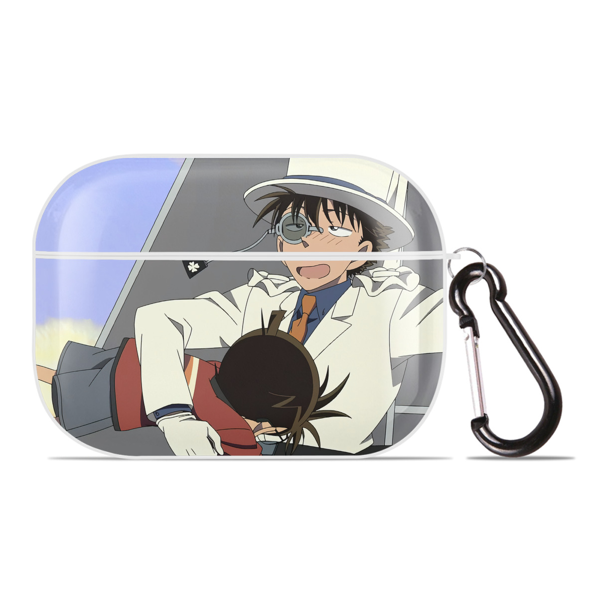 （画像用） 名探偵コナン Detective Conan 【AirPods Pro用】ハードシェル保護ケース 耐衝撃・防指紋・カラビナ付き商品仕様