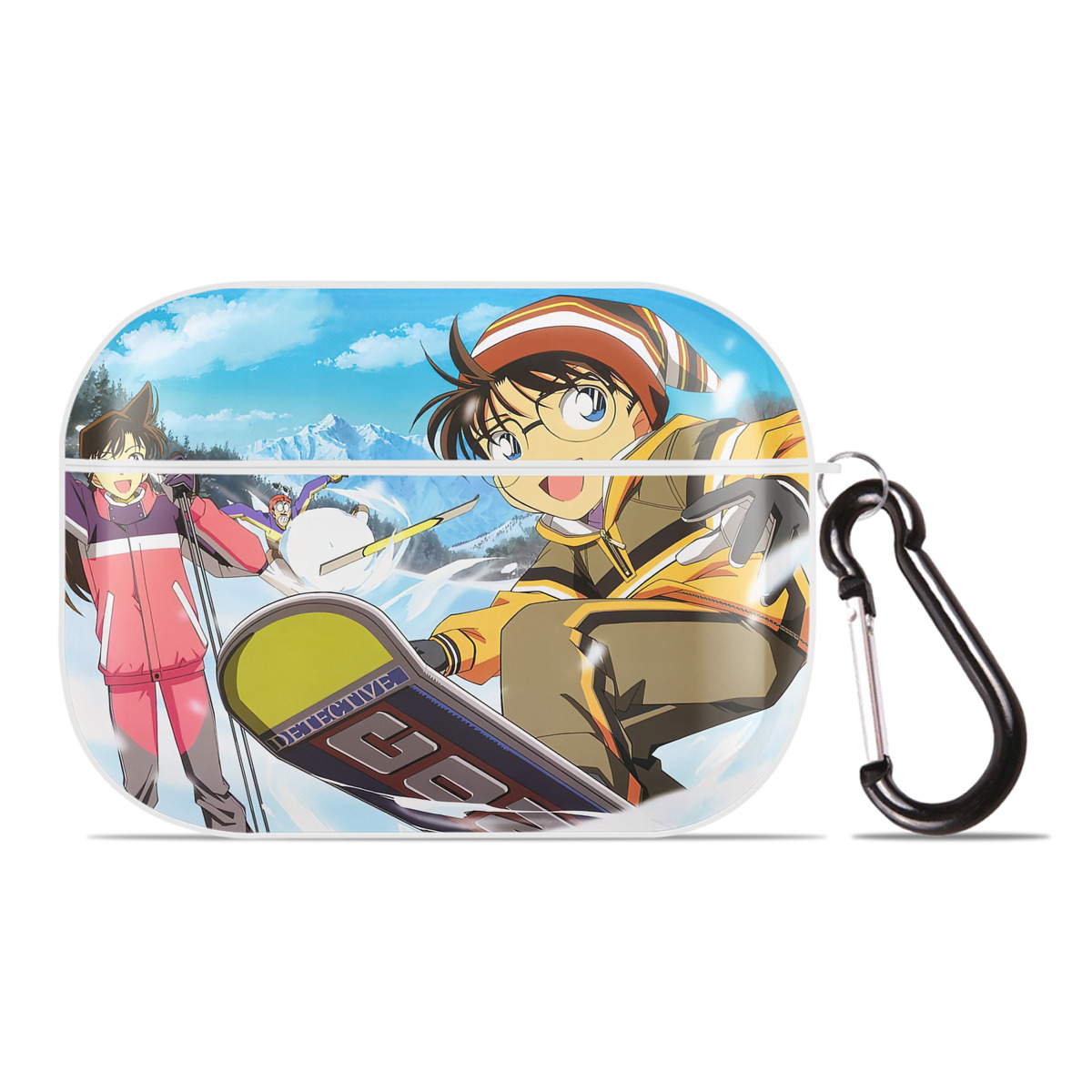 （画像用） 名探偵コナン Detective Conan 【AirPods Pro用】ハードシェル保護ケース 耐衝撃・防指紋・カラビナ付き商品仕様