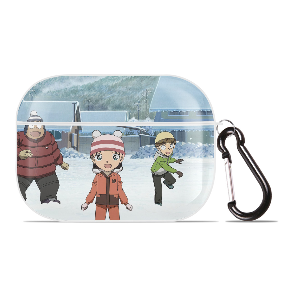 （画像用） 名探偵コナン Detective Conan 【AirPods Pro用】ハードシェル保護ケース 耐衝撃・防指紋・カラビナ付き商品仕様