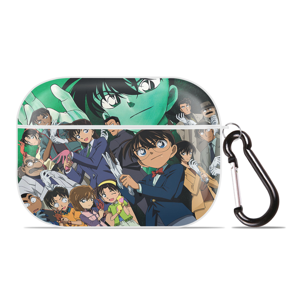 （画像用） 名探偵コナン Detective Conan 【AirPods Pro用】ハードシェル保護ケース 耐衝撃・防指紋・カラビナ付き商品仕様