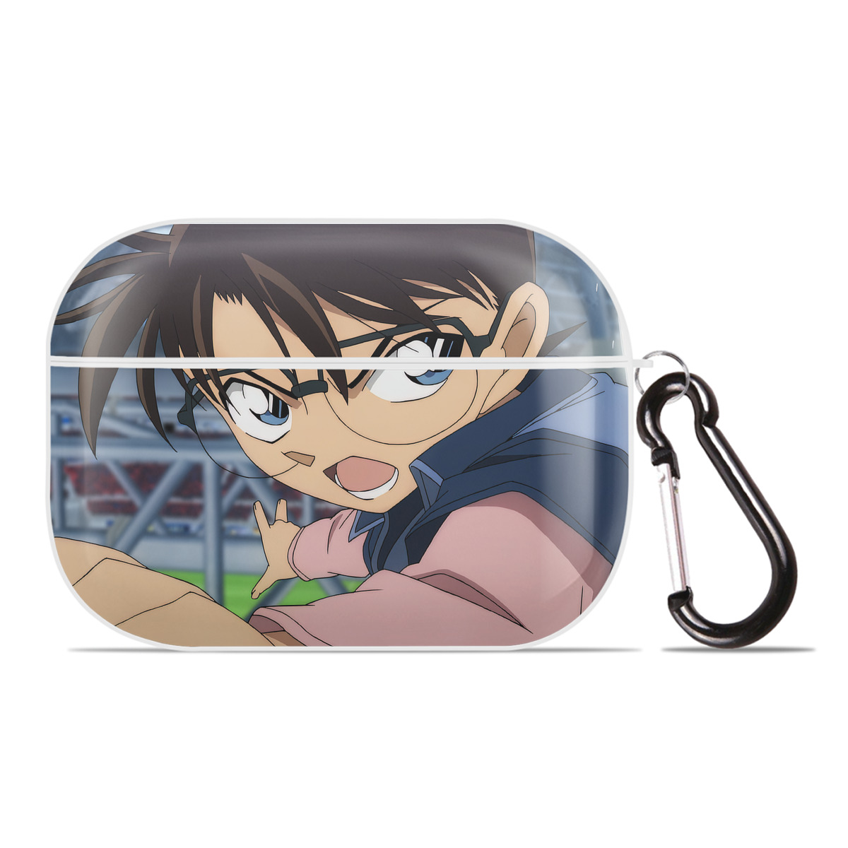 （画像用） 名探偵コナン Detective Conan 【AirPods Pro用】ハードシェル保護ケース 耐衝撃・防指紋・カラビナ付き商品仕様