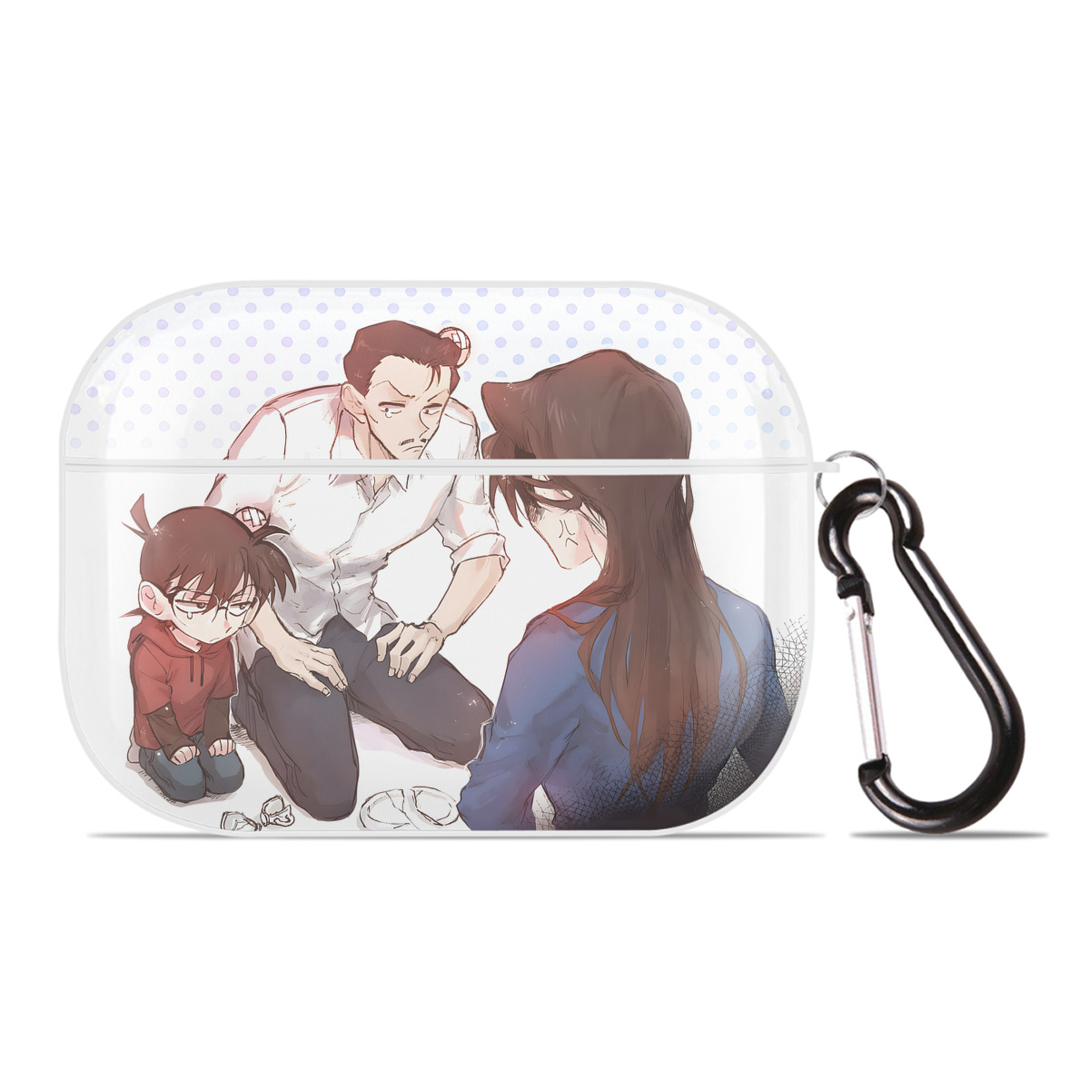 （画像用） 名探偵コナン Detective Conan 【AirPods Pro用】ハードシェル保護ケース 耐衝撃・防指紋・カラビナ付き商品仕様