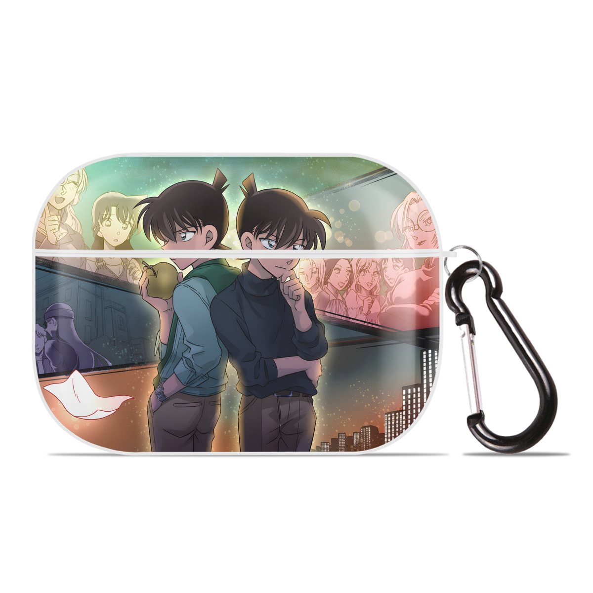 （画像用） 名探偵コナン Detective Conan 【AirPods Pro用】ハードシェル保護ケース 耐衝撃・防指紋・カラビナ付き商品仕様